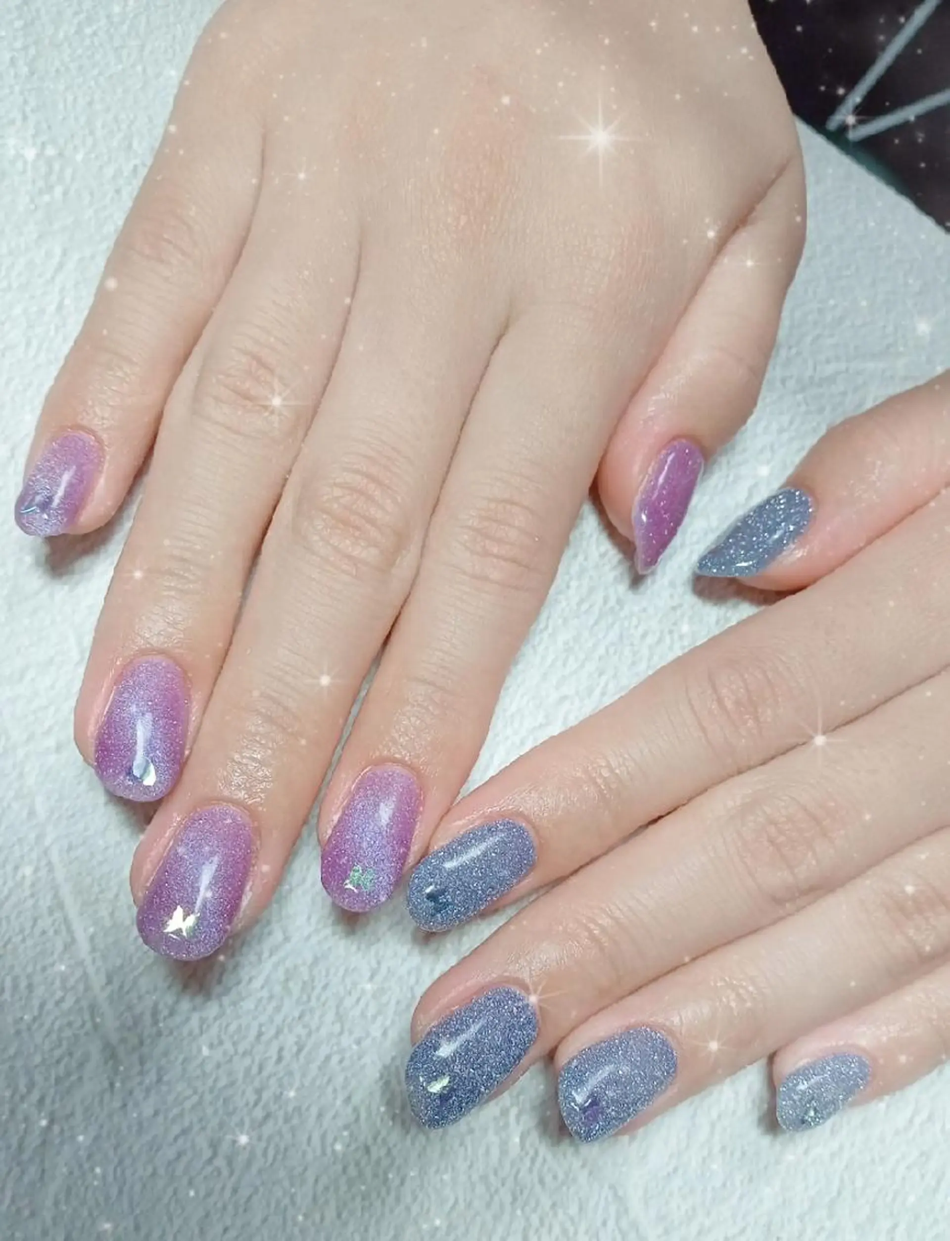 ネイル フラッシュネイル フラッシュマグ フットネイル ジェルネイル ホログラムネイル ハンドネイル flure de neige yukiのネイルデザイン