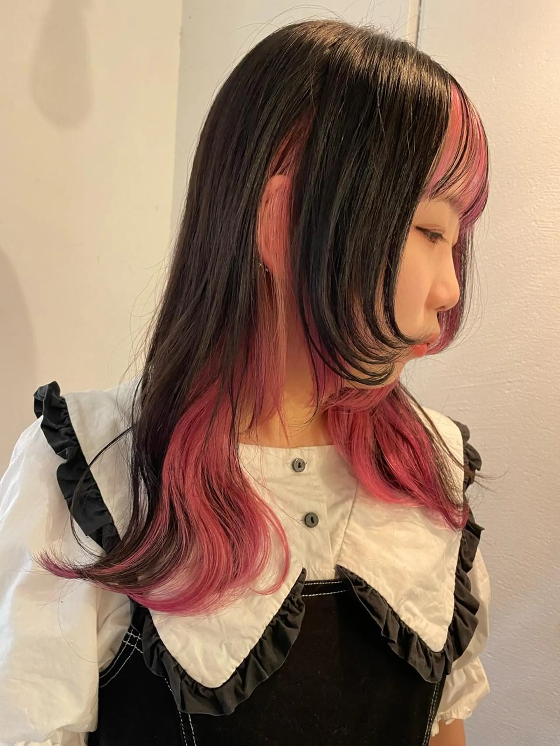 ロング カラー ヘアカラー 京都美容師 塩のヘアスタイル