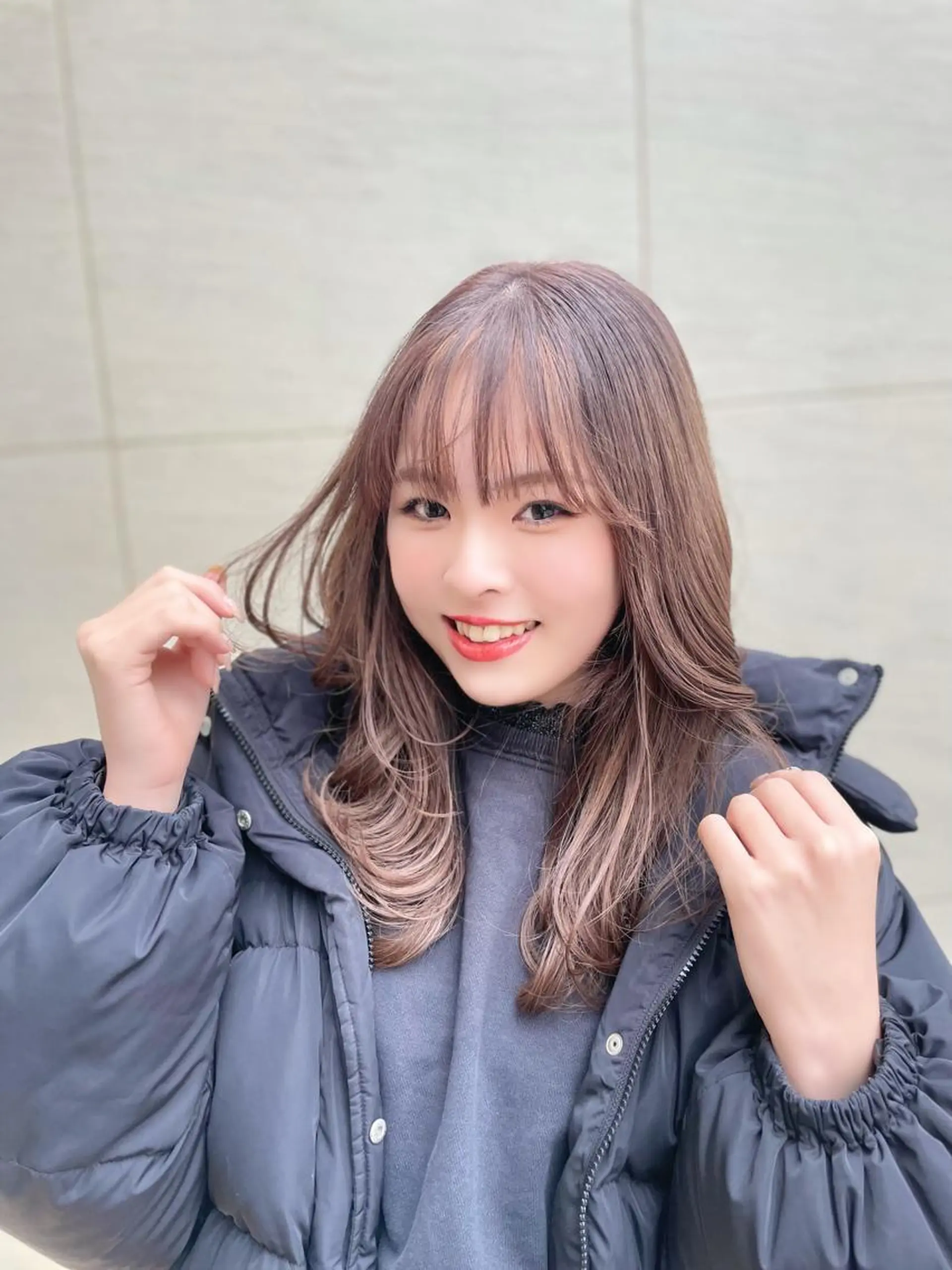 セミロング 韓国風ヘア ヘアカラー トリートメント TMJ所属・バズる韓国ヘア 🇰🇷溝邊　拓麿のヘアスタイル
