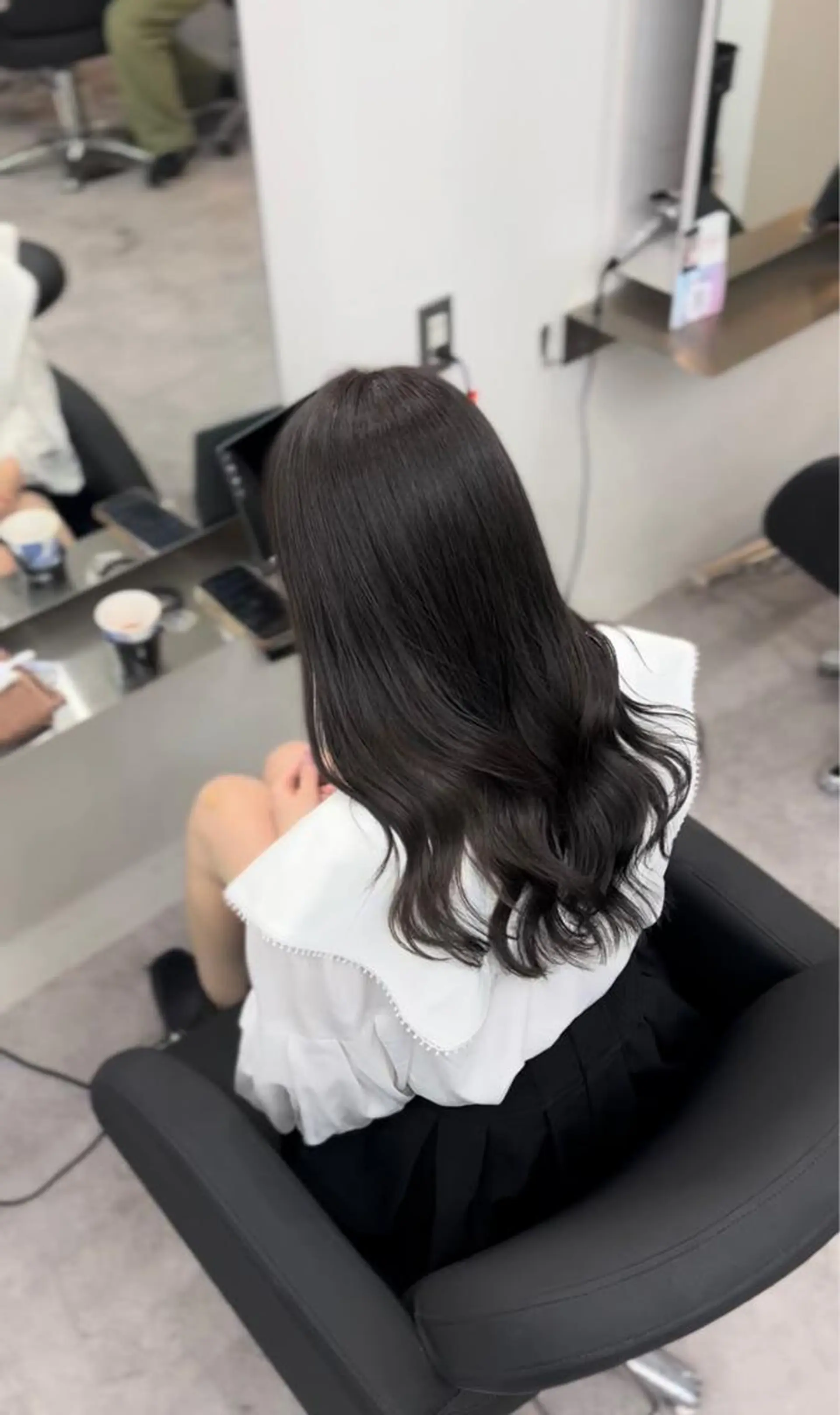 セミロング ヘアカラー トリートメント 🫧髪質改善 講師🫧🍎幹細胞のヘアスタイル