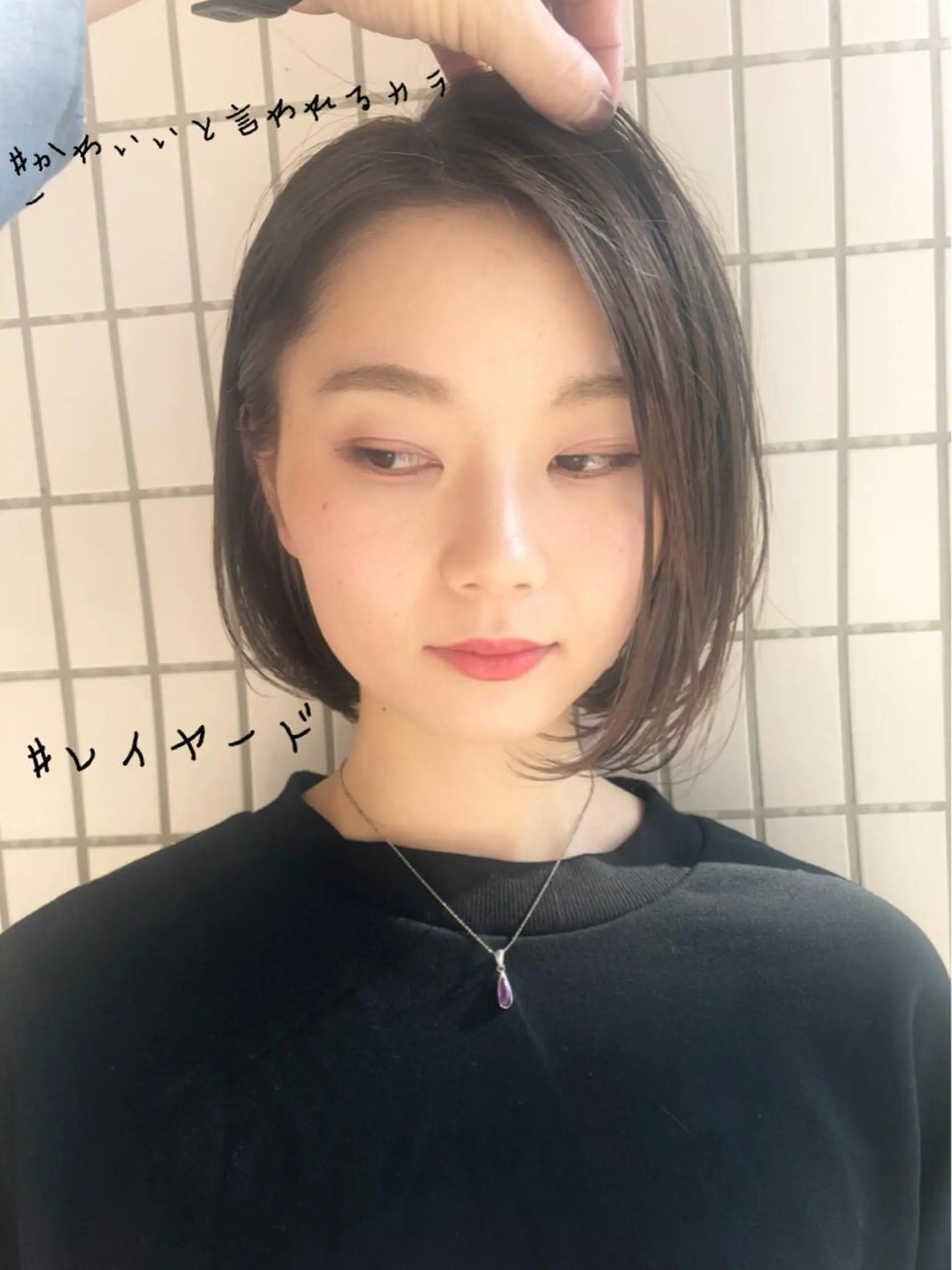 ショート レイヤーカット カット ヘアカラー トリートメント ヘアセット カットが得意 🫧ショートボブ🫧のヘアスタイル