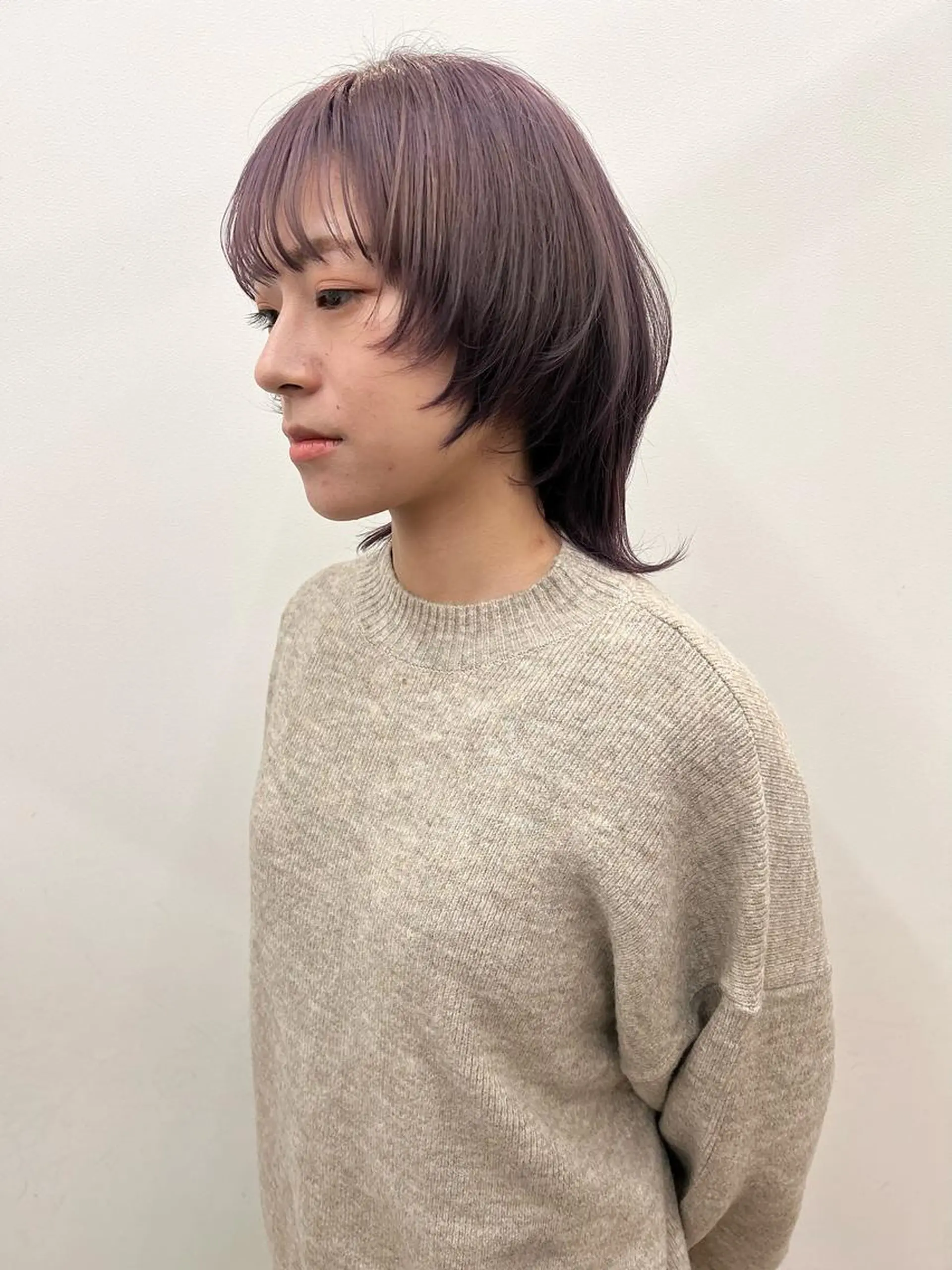 ミディアム ヘアカラー 青木 芽生のヘアスタイル