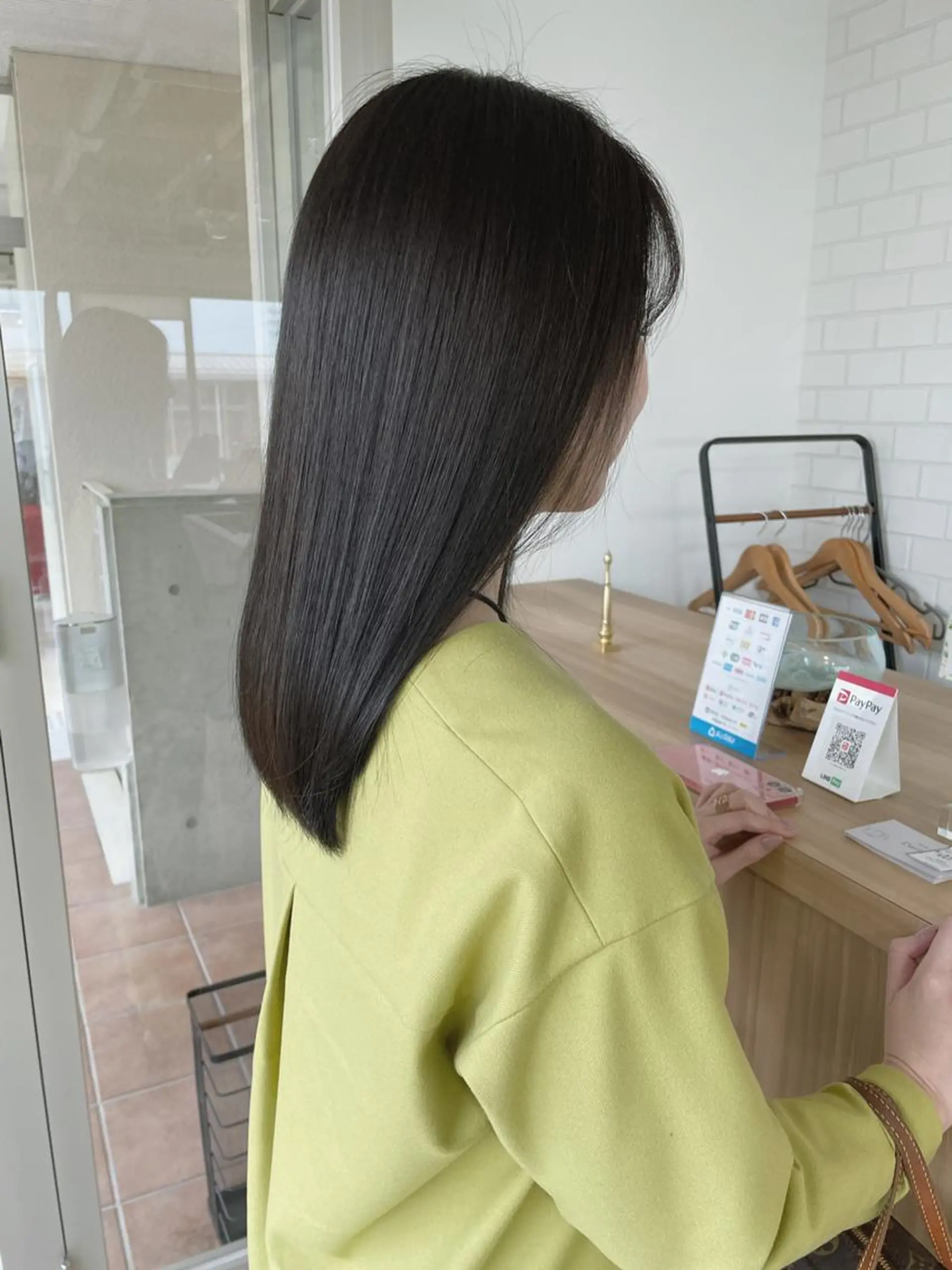 セミロング カラー ブリーチ ブリーチなしカラー カット ヘアカラー 村田 和佳のヘアスタイル