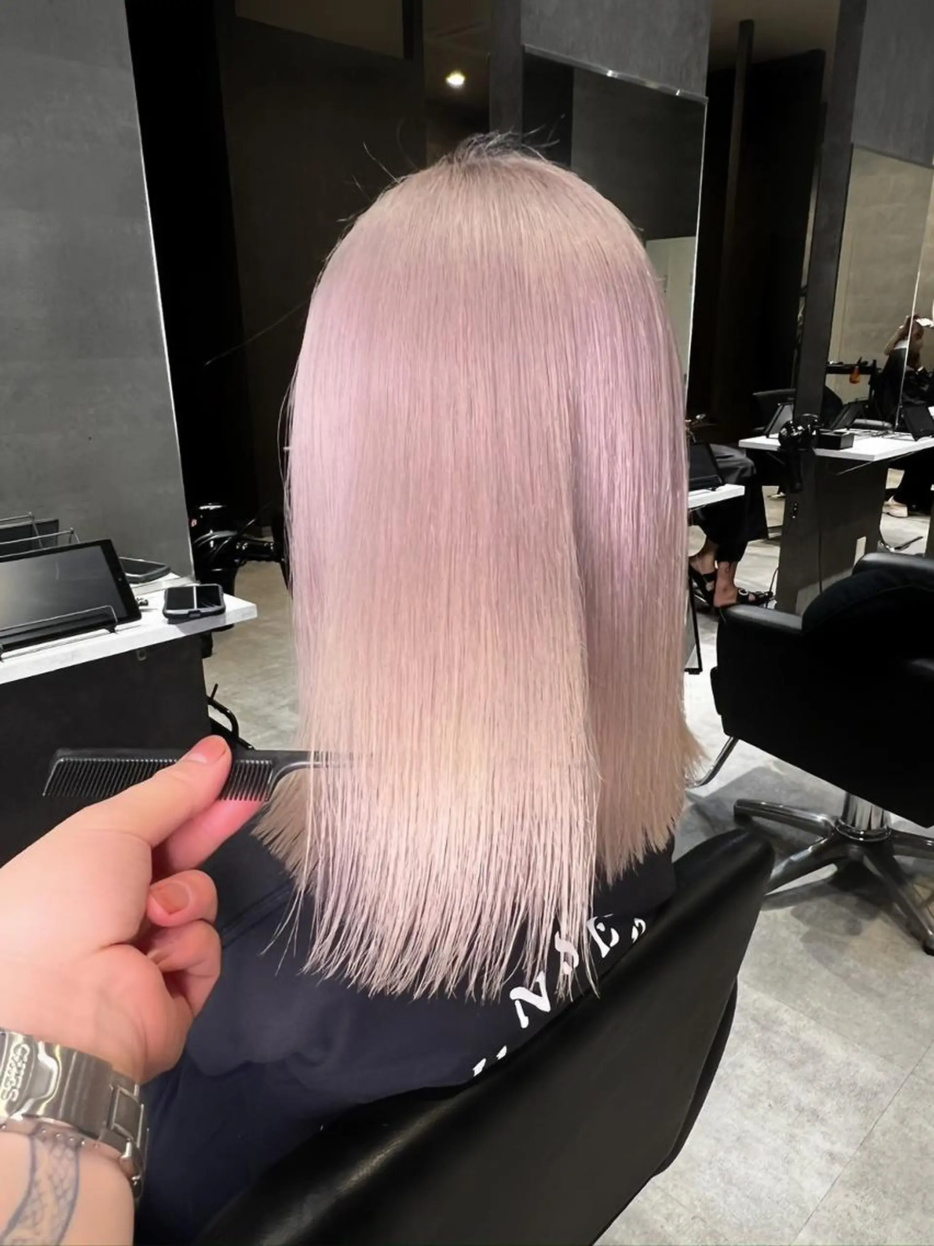 セミロング 外国人風カラー ハイライト 髪質改善 似合わせカット トリートメント BUCKS【天王寺】 バックス【駅30秒】のヘアスタイル