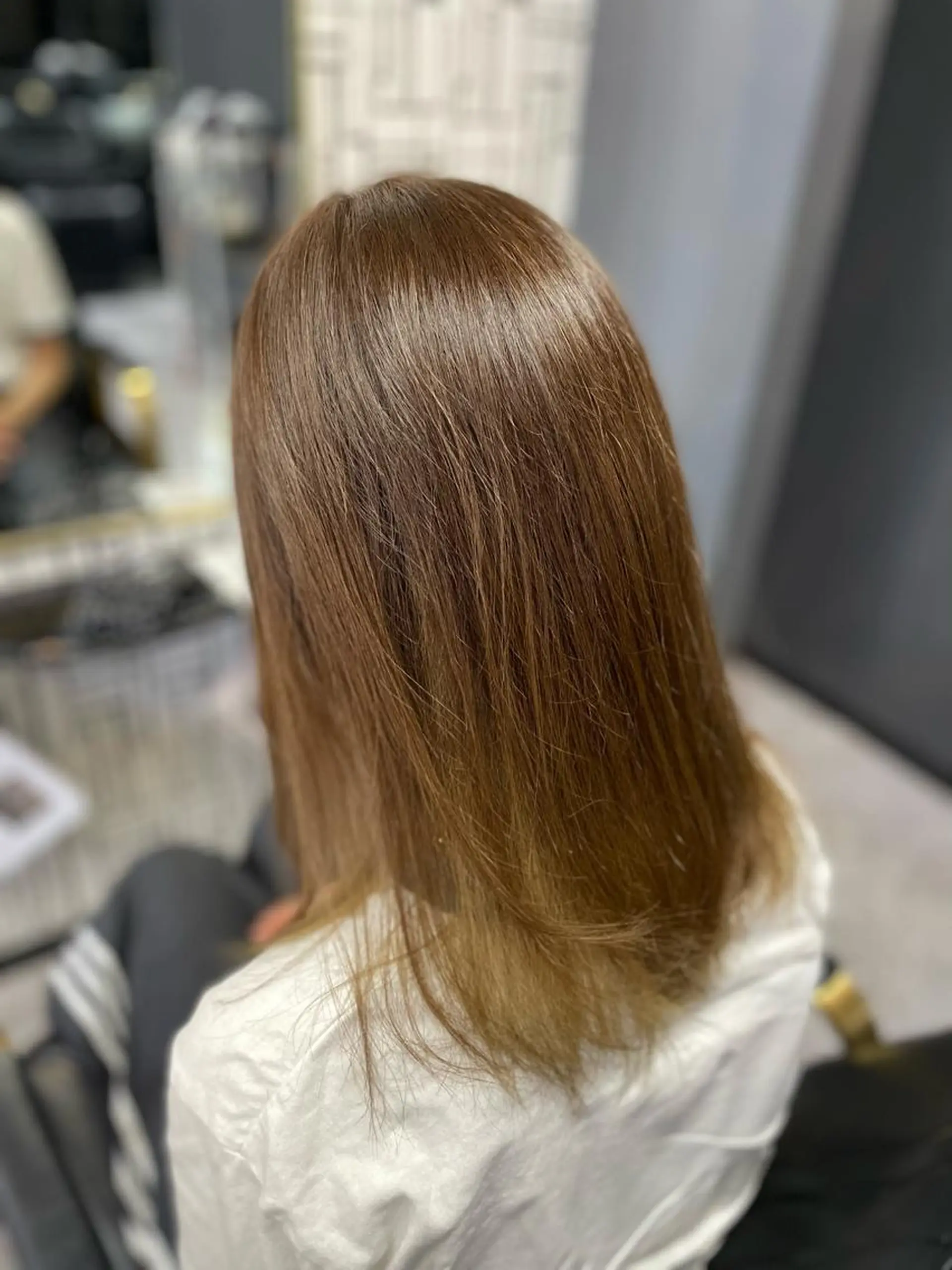 ロング 縮毛矯正 トリートメント 篠原 侑作のヘアスタイル