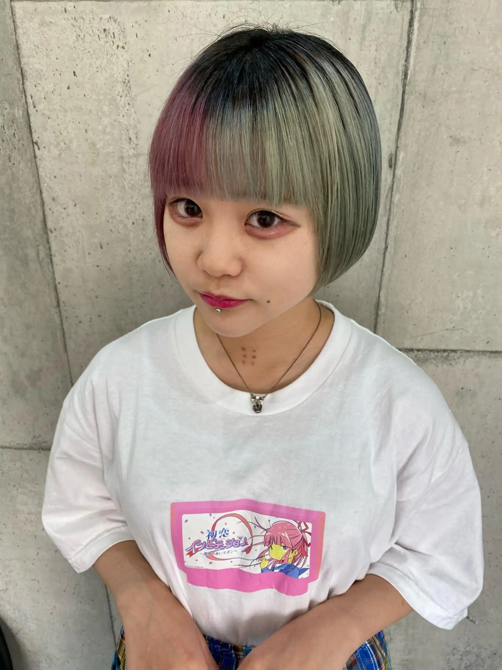 ショート カラー ツートーンカラー hair  space Atoz所属・東 寛道のヘアスタイル