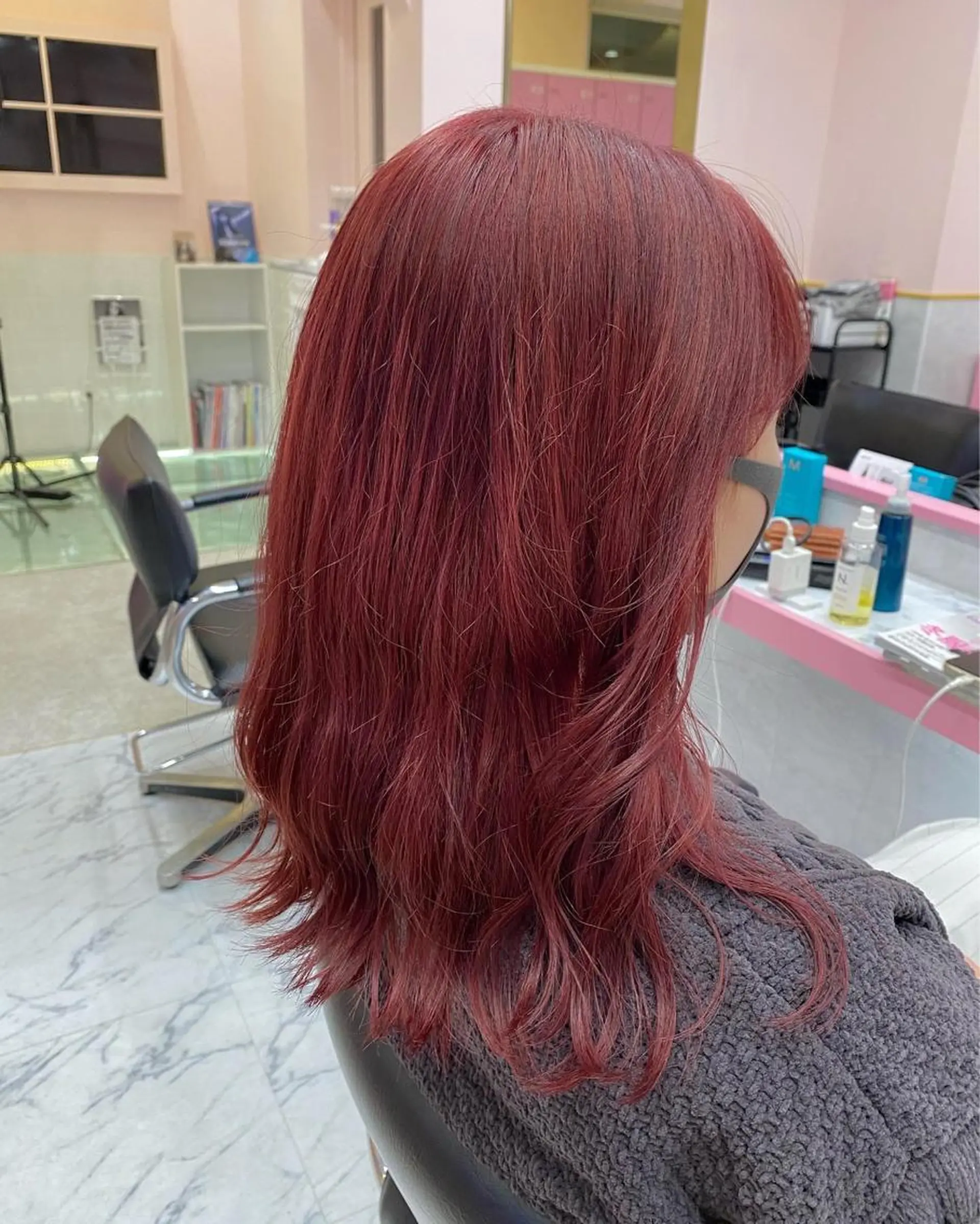 ミディアム カラー ヘアアレンジ ヘアカラー SALOWIN横浜所属・𓍯韓国style/ 髪質改善𓍯中村和希のヘアスタイル