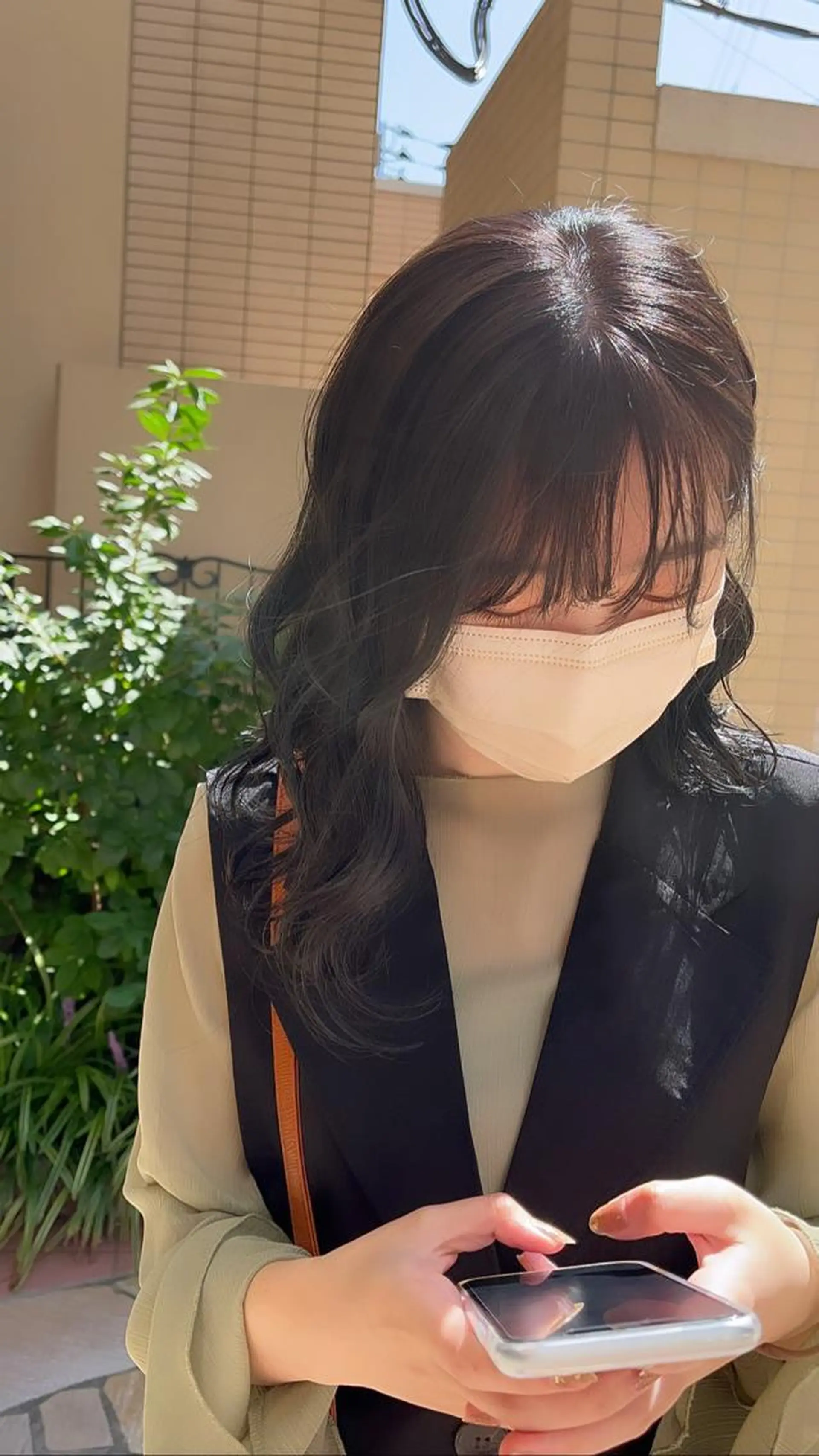 カラー えんぐちとも／透明感 カラー／博多ボブのヘアスタイル