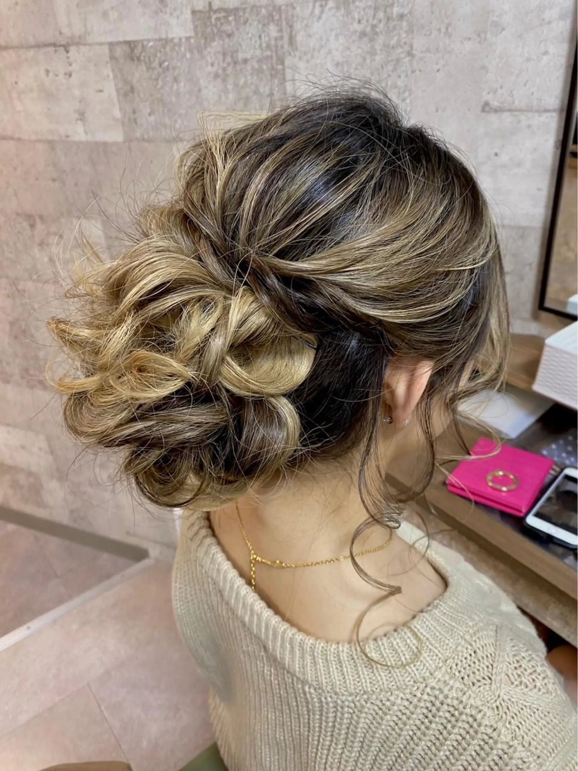 セミロング ヘアアレンジ Achieve 三ノ宮のヘアスタイル