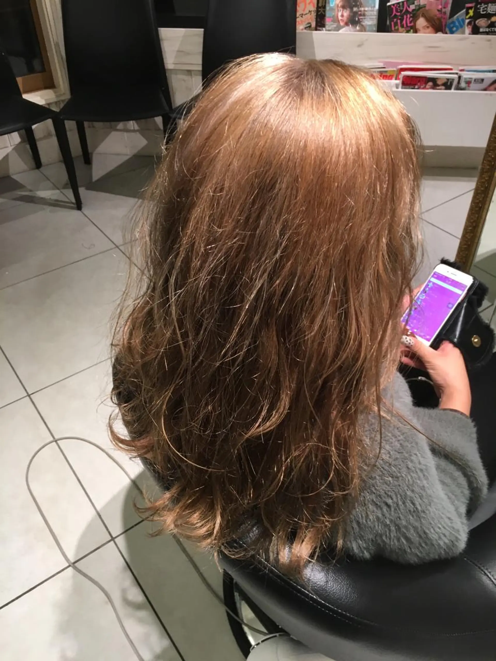 ロング カラー FENICE onthe beach所属・永井大樹✨ 透明感カラー✨のヘアスタイル