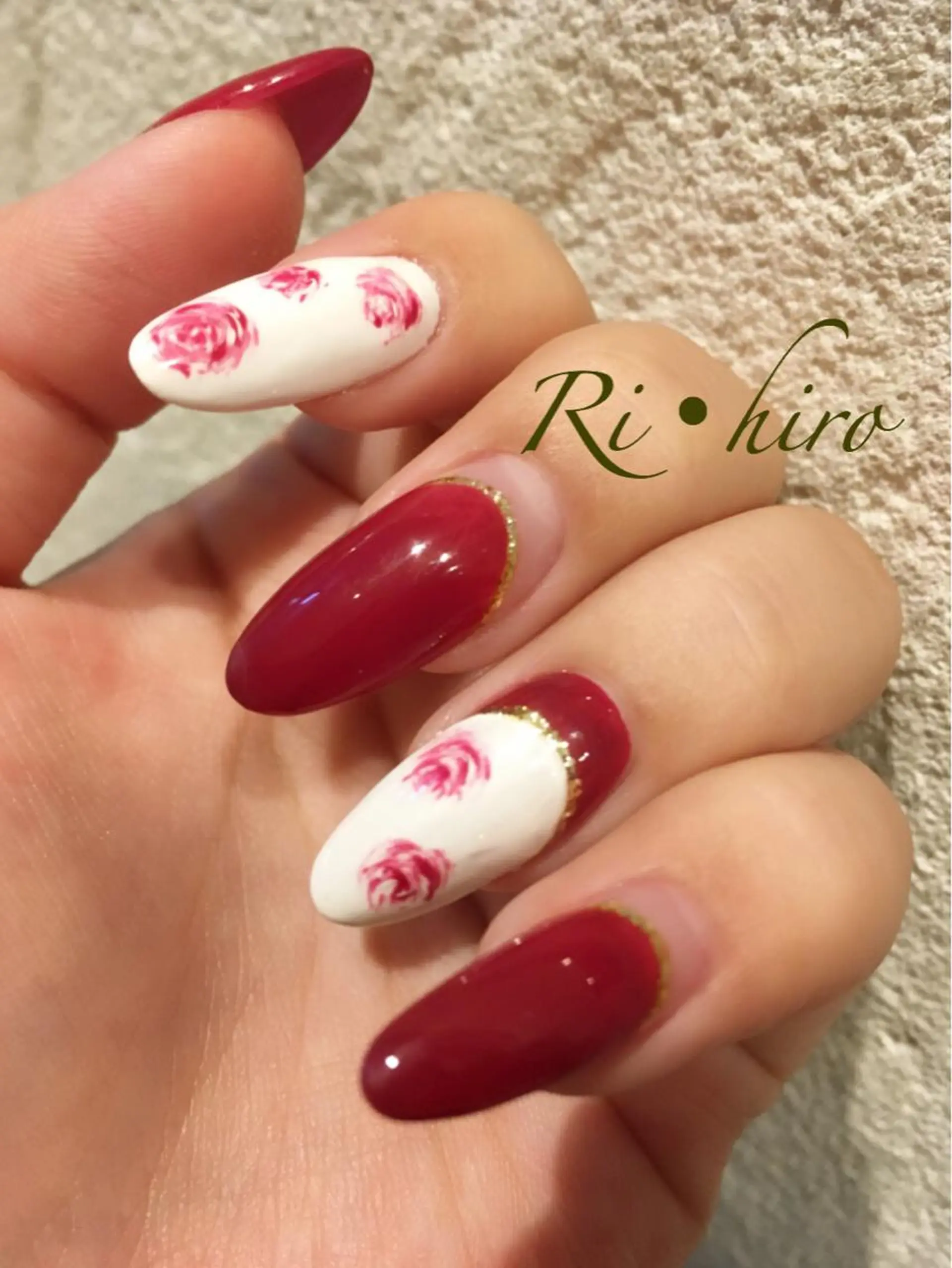 ネイル アートネイル フレンチネイル ネイル＆フラワーサロン〜Ri✦hiro〜鳥栖店所属・HIRATA RIEのネイルデザイン