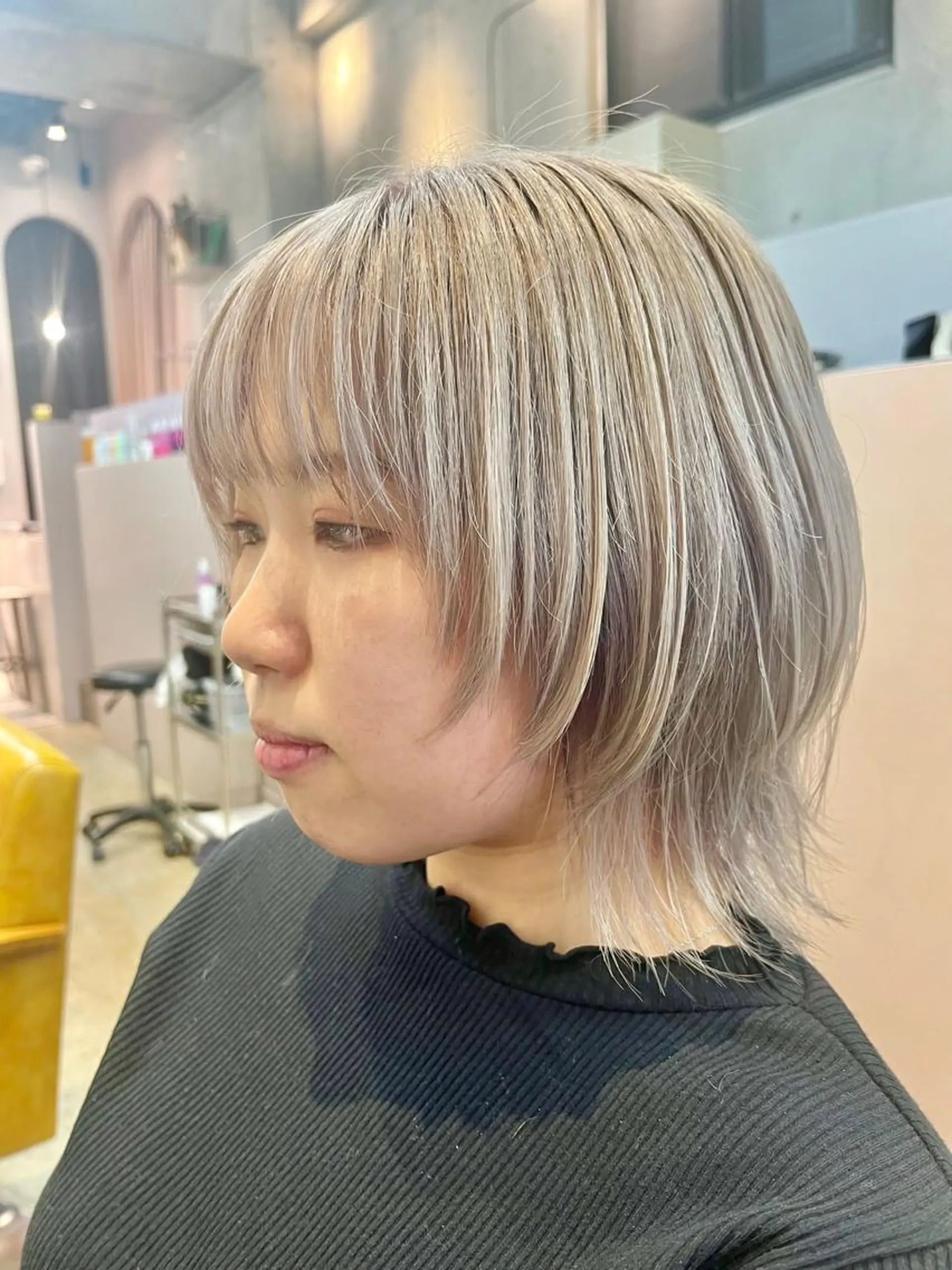 ミディアム カラー カット ヘアカラー トリートメント 🍊🍊COコ かぢあおい🍊🍊のヘアスタイル