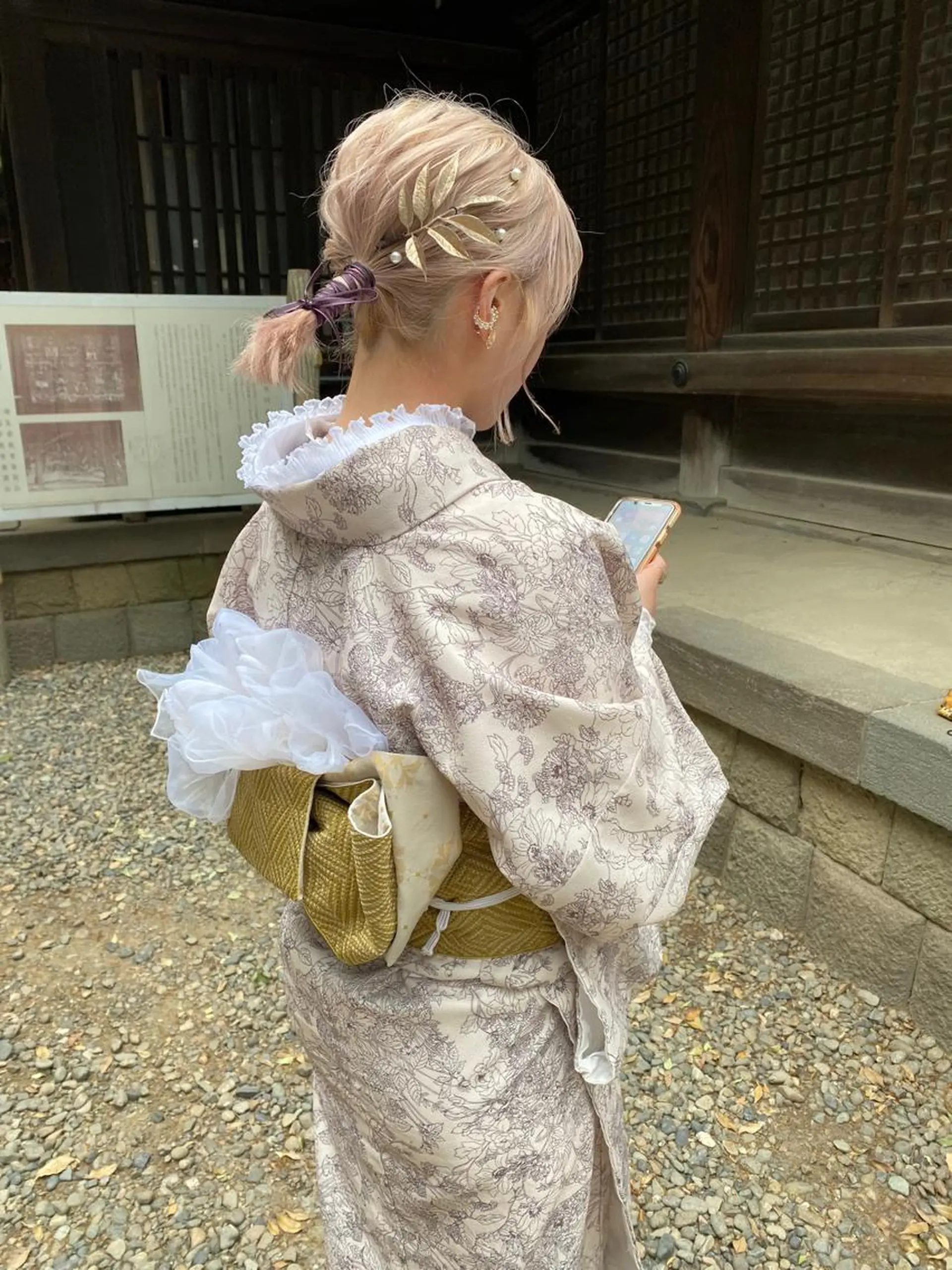 ミディアム カラー 浴衣 着付け 艶カラー/耳つぼ/ 渡辺奈緒のその他イメージ