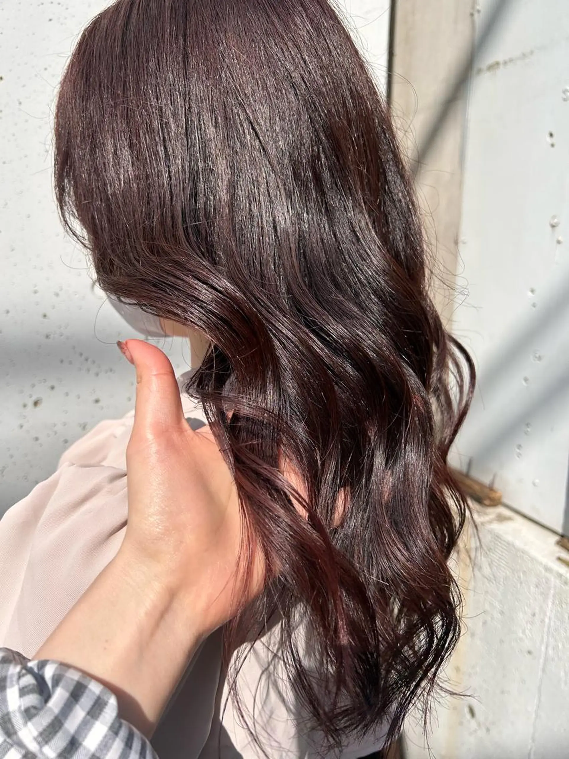 ミディアム カラー ヘアアレンジ ラベンダーカラー ピンクカラー 似合わせカット お任せヘア☘️☘️ 及川渚のヘアスタイル