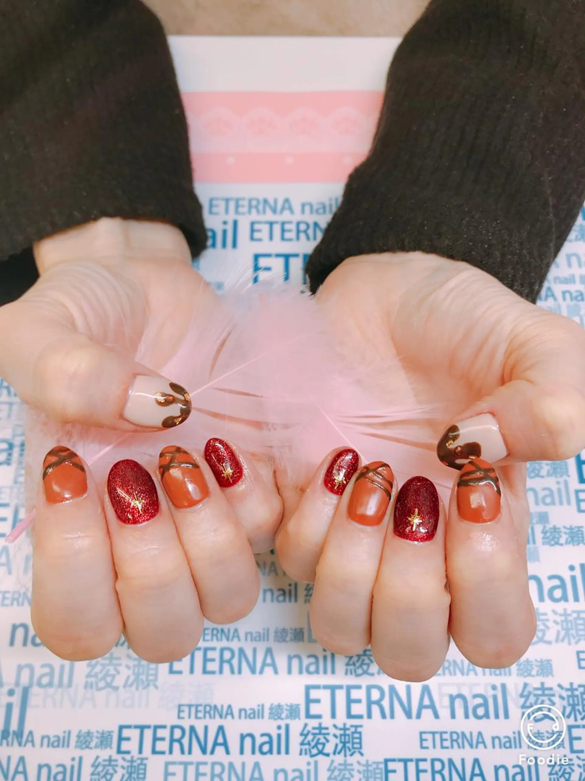 ネイル ジェルネイル バレンタイン プライベートサロン eternanailのネイルデザイン