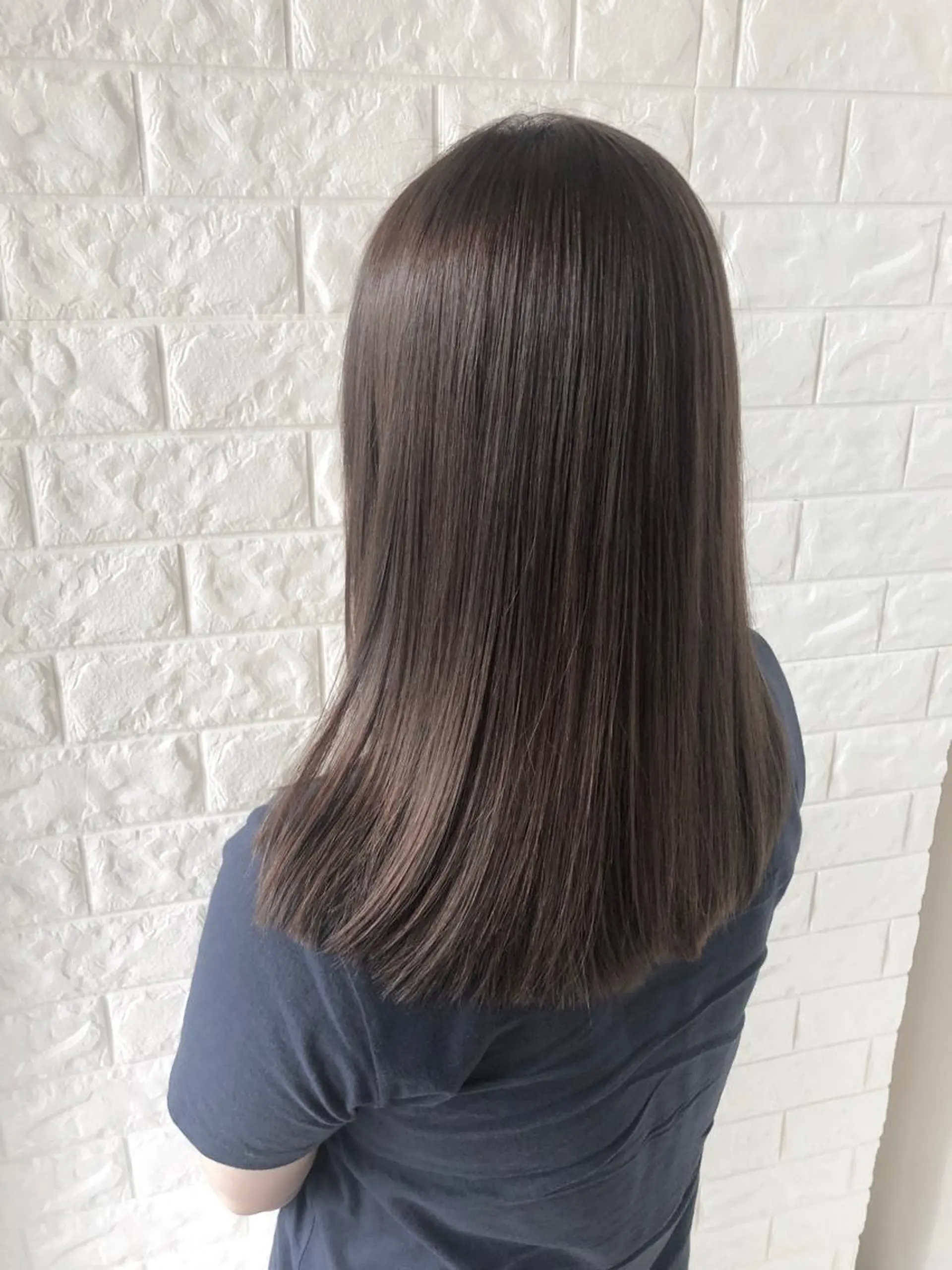 セミロング 縮毛矯正/髪質改善 主税巧一のヘアスタイル