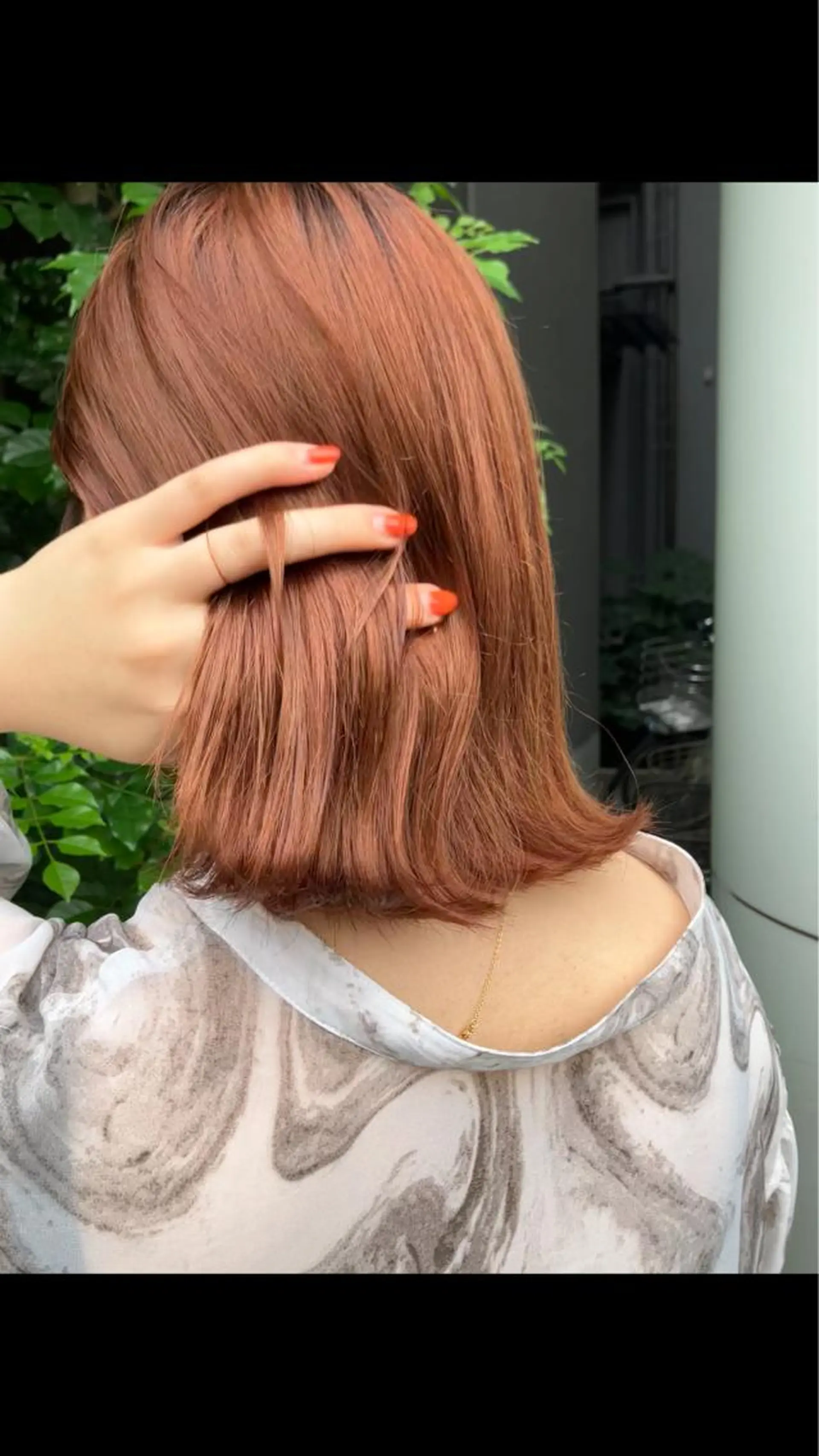 カラー オレンジ カット ヘアカラー えばら まい/attraのヘアスタイル
