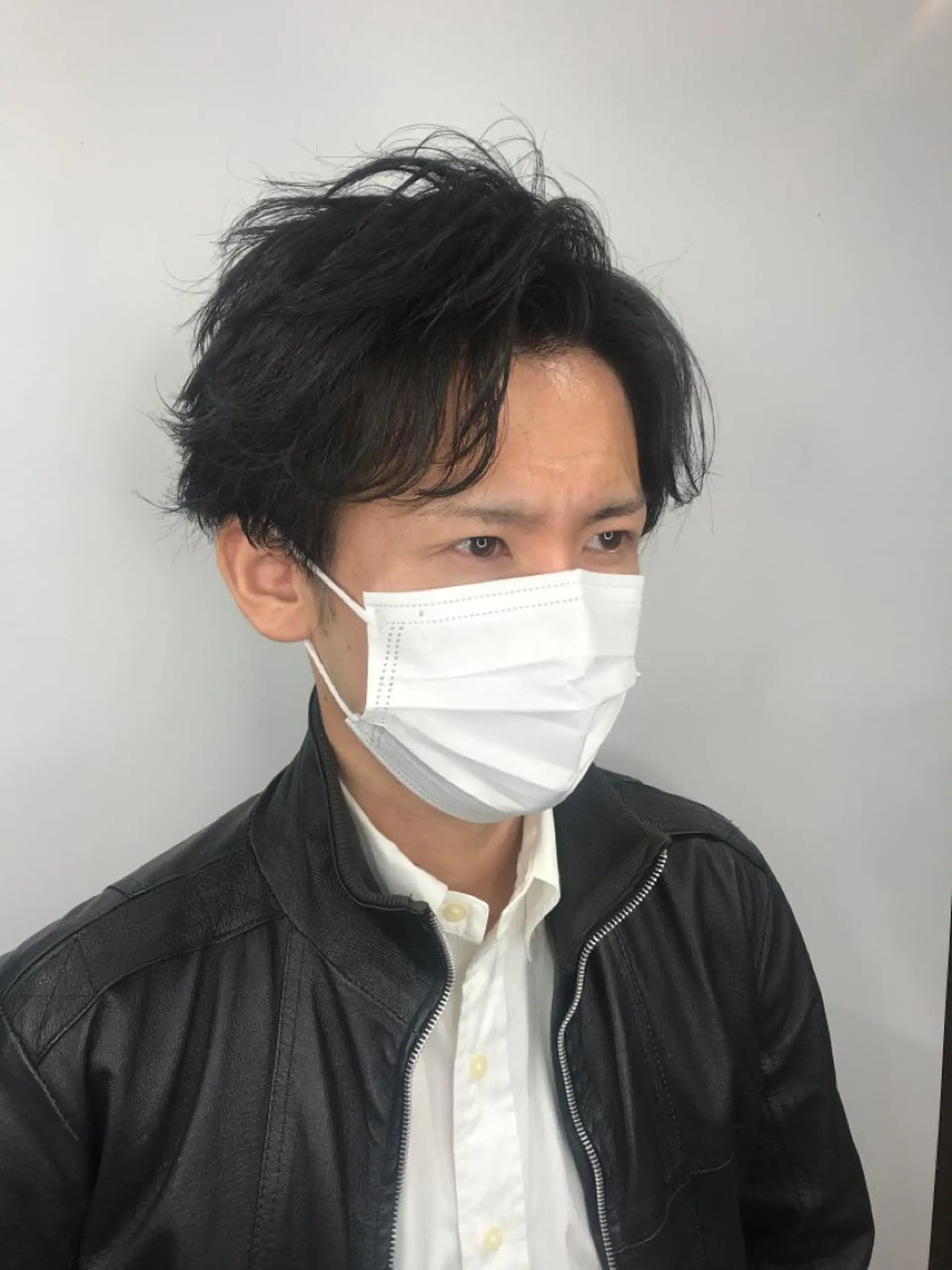 パーマ メンズ 町野 朝哉のヘアスタイル