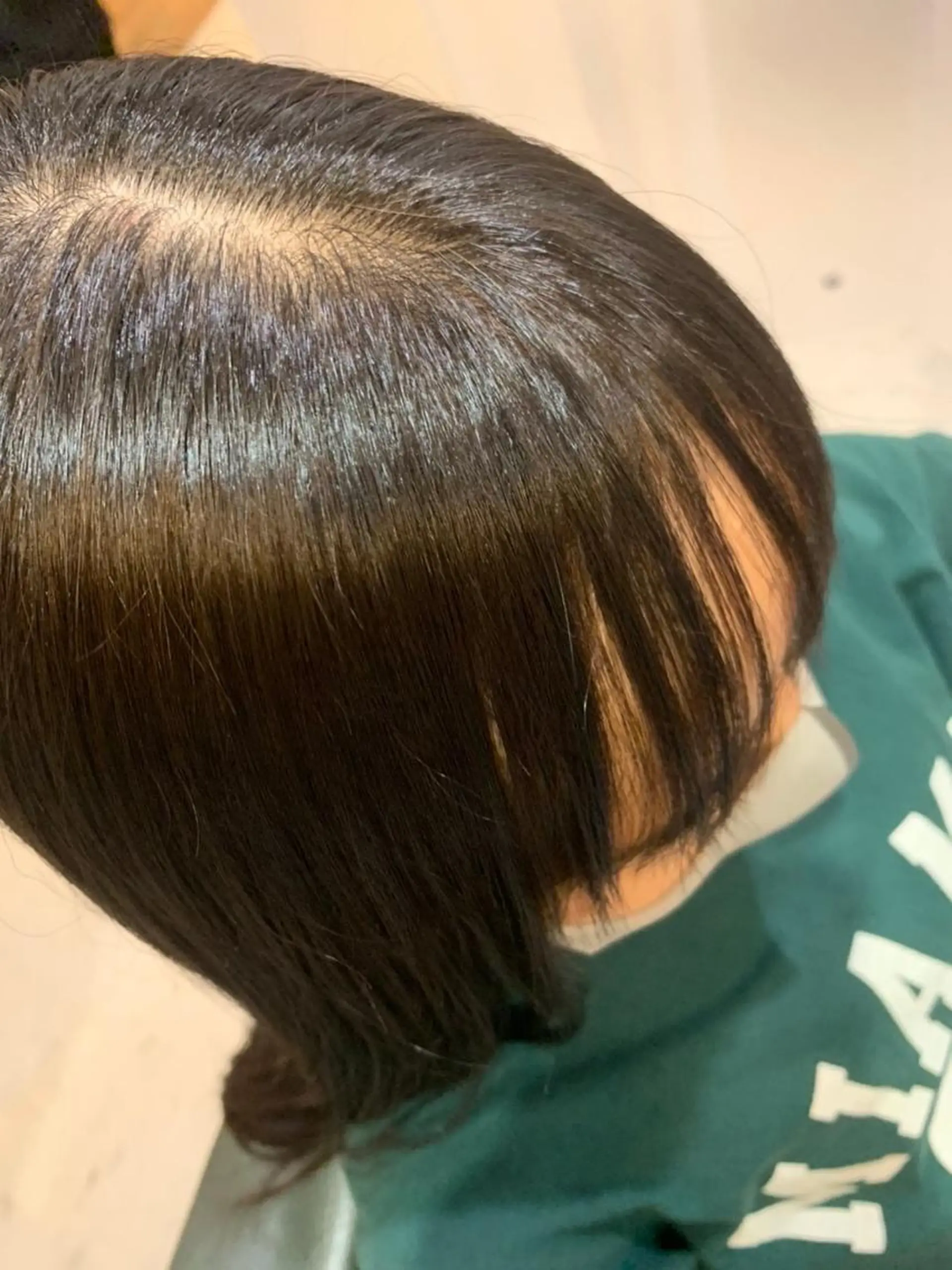 ミディアム 縮毛矯正 カラー&プルエクステ 大人気！！のヘアスタイル