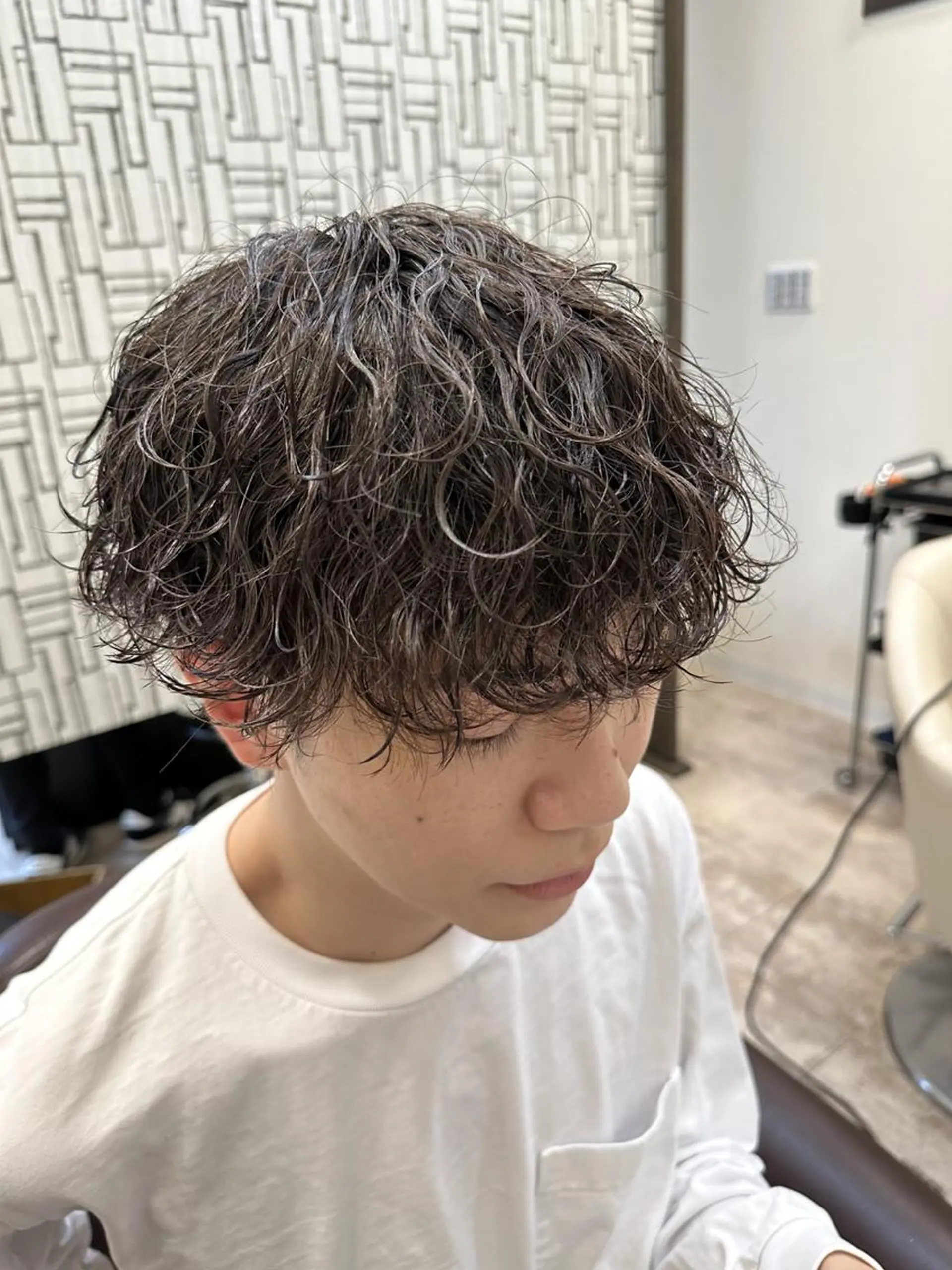 メンズ パーマ カット パーマ 小平 颯真のヘアスタイル