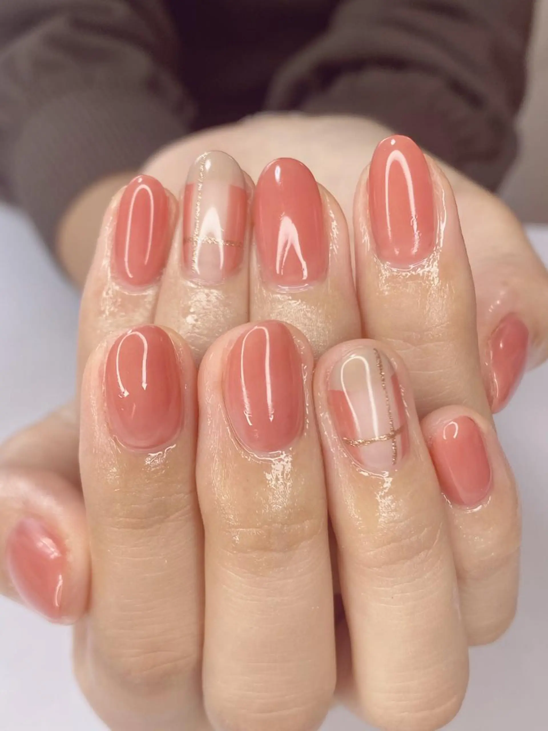 ネイル アニマル柄 アートネイル オーロラネイル 桜ネイル クリアネイル Ｎail Ｓalon ertiのネイルデザイン