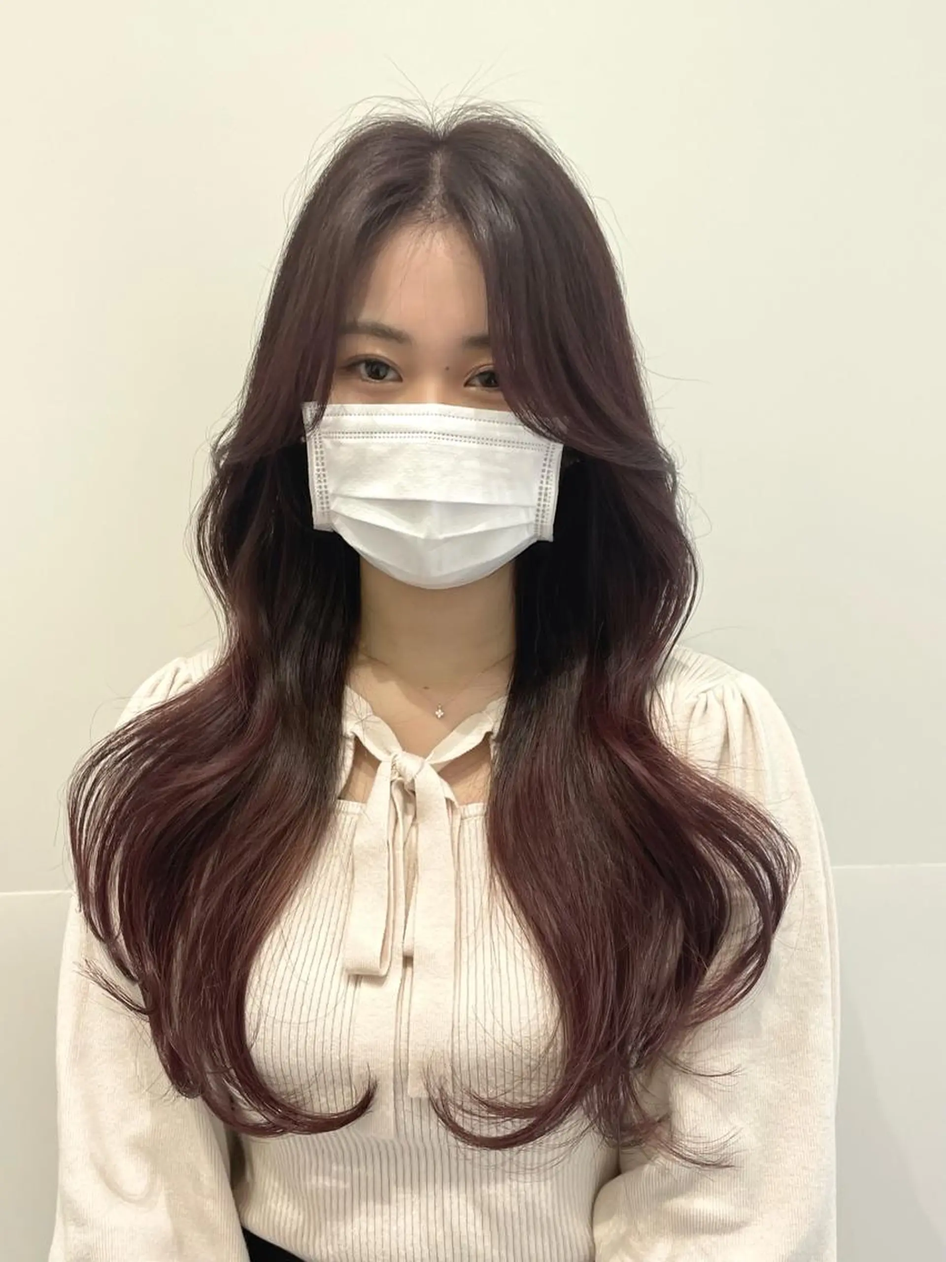 ロング 韓国風ヘア レイヤーカット カット ヘアカラー トリートメント ❤︎︎韓国ヘア❤︎︎ 𝑺𝒉𝒊𝒉𝒐のヘアスタイル