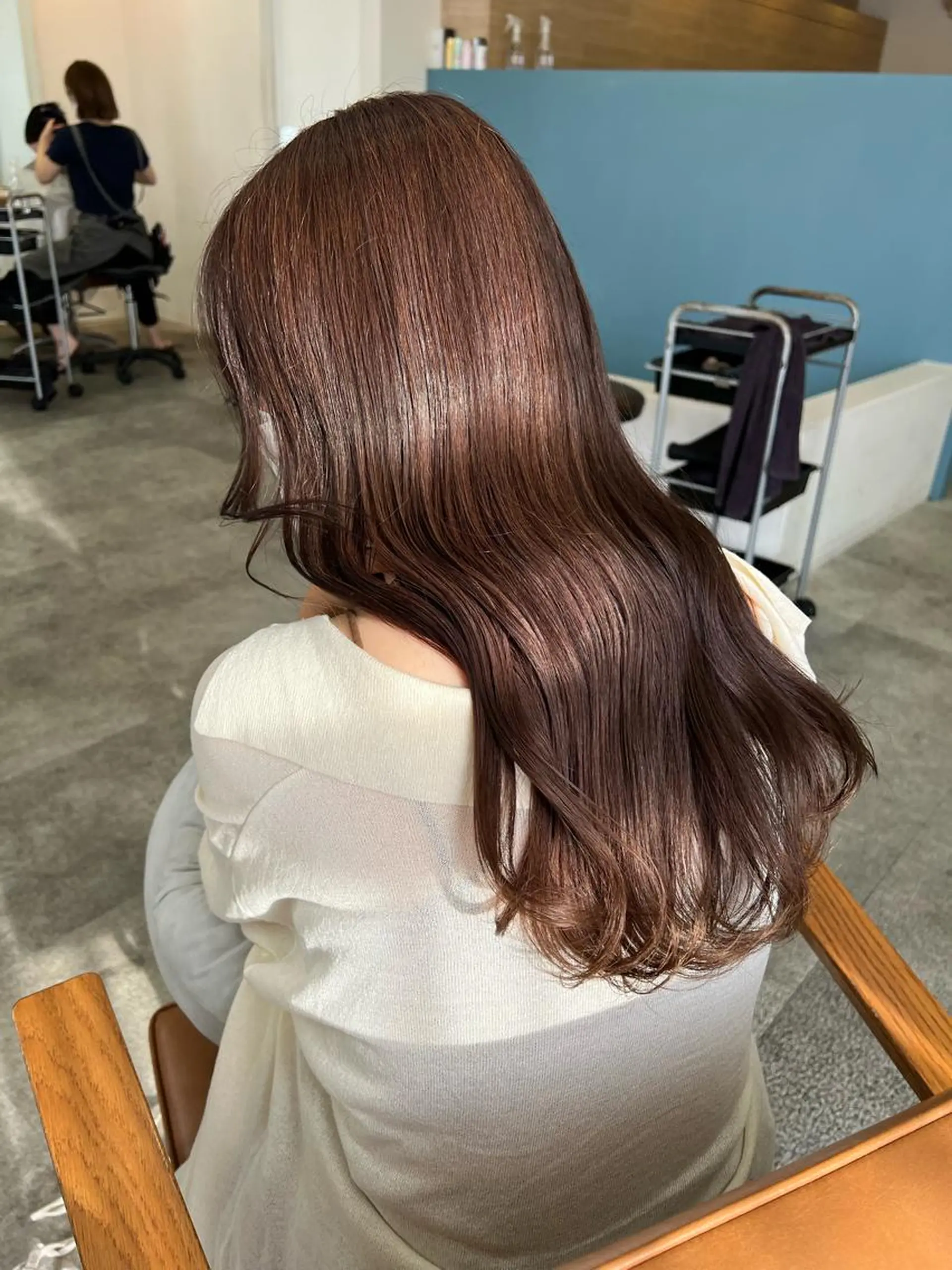 ロング カット ヘアカラー トリートメント CHAINON 木原崇了のヘアスタイル