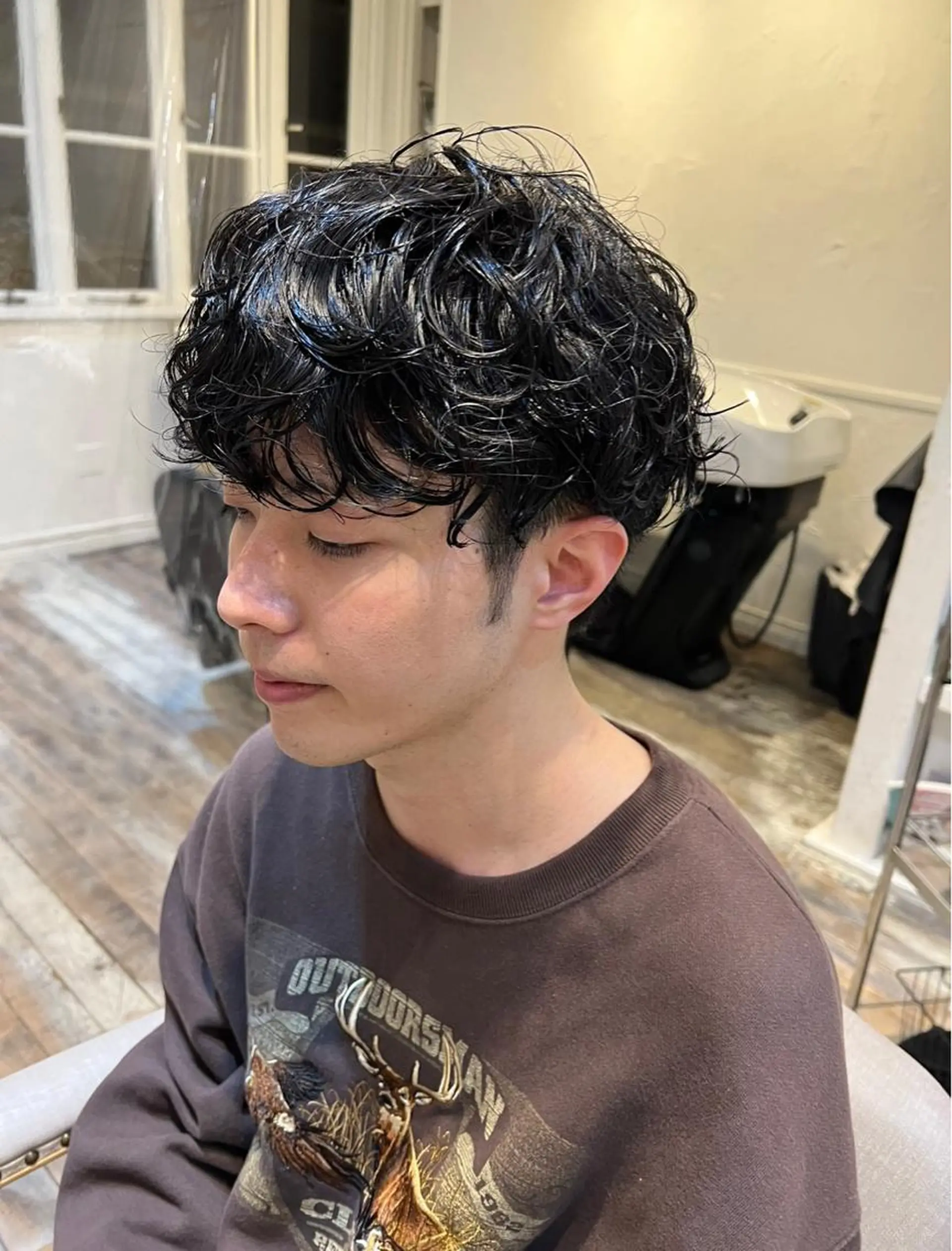 ショート パーマ メンズ hair & fashion shiomi H 【ヘアー アンド ファッション シオミエイチ】所属・堀尾 愛莉のヘアスタイル
