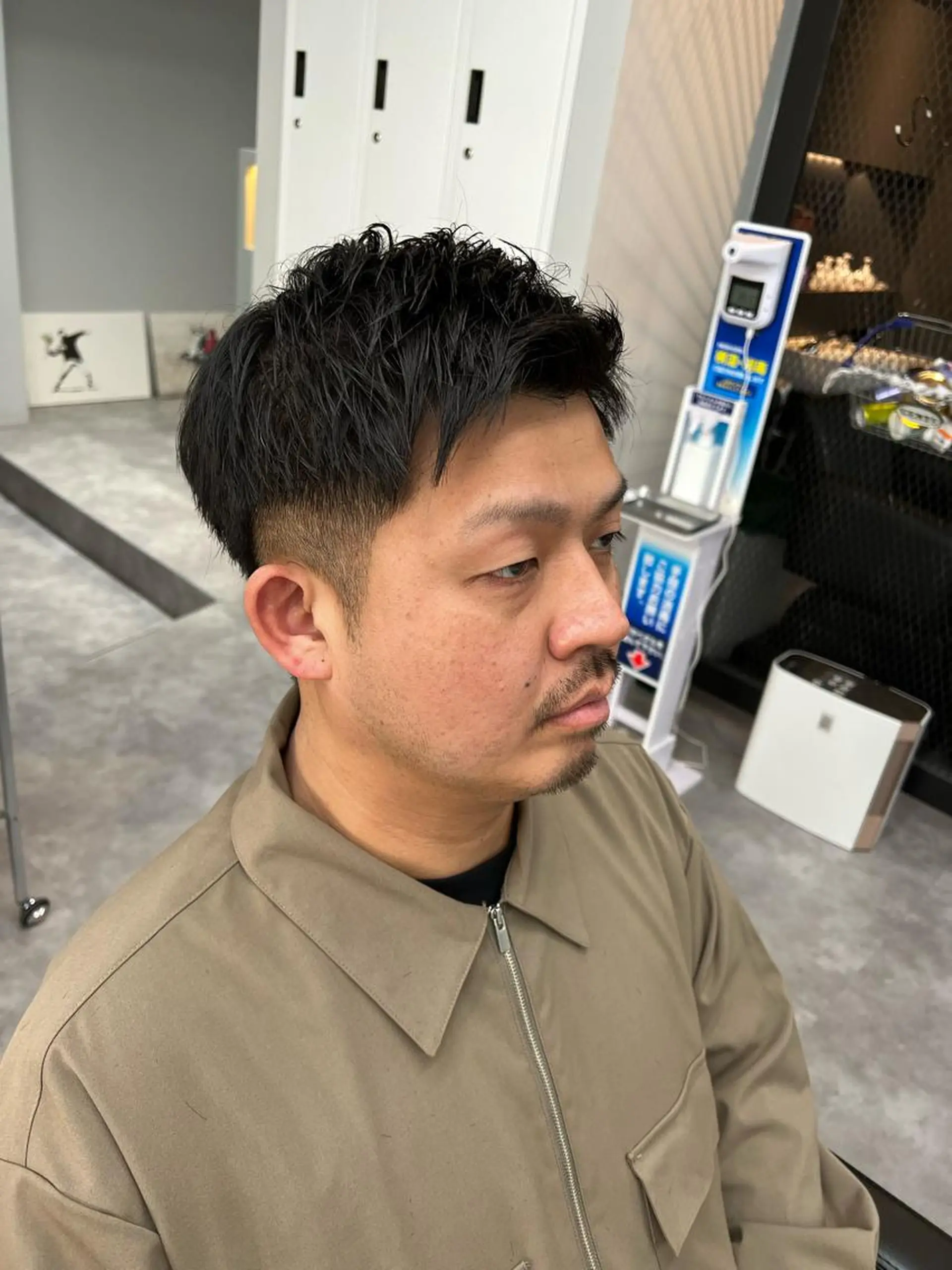 ショート メンズ 刈り上げ ショートヘア 【曲がる縮毛矯正】 モデル募集🙋カツヤのヘアスタイル