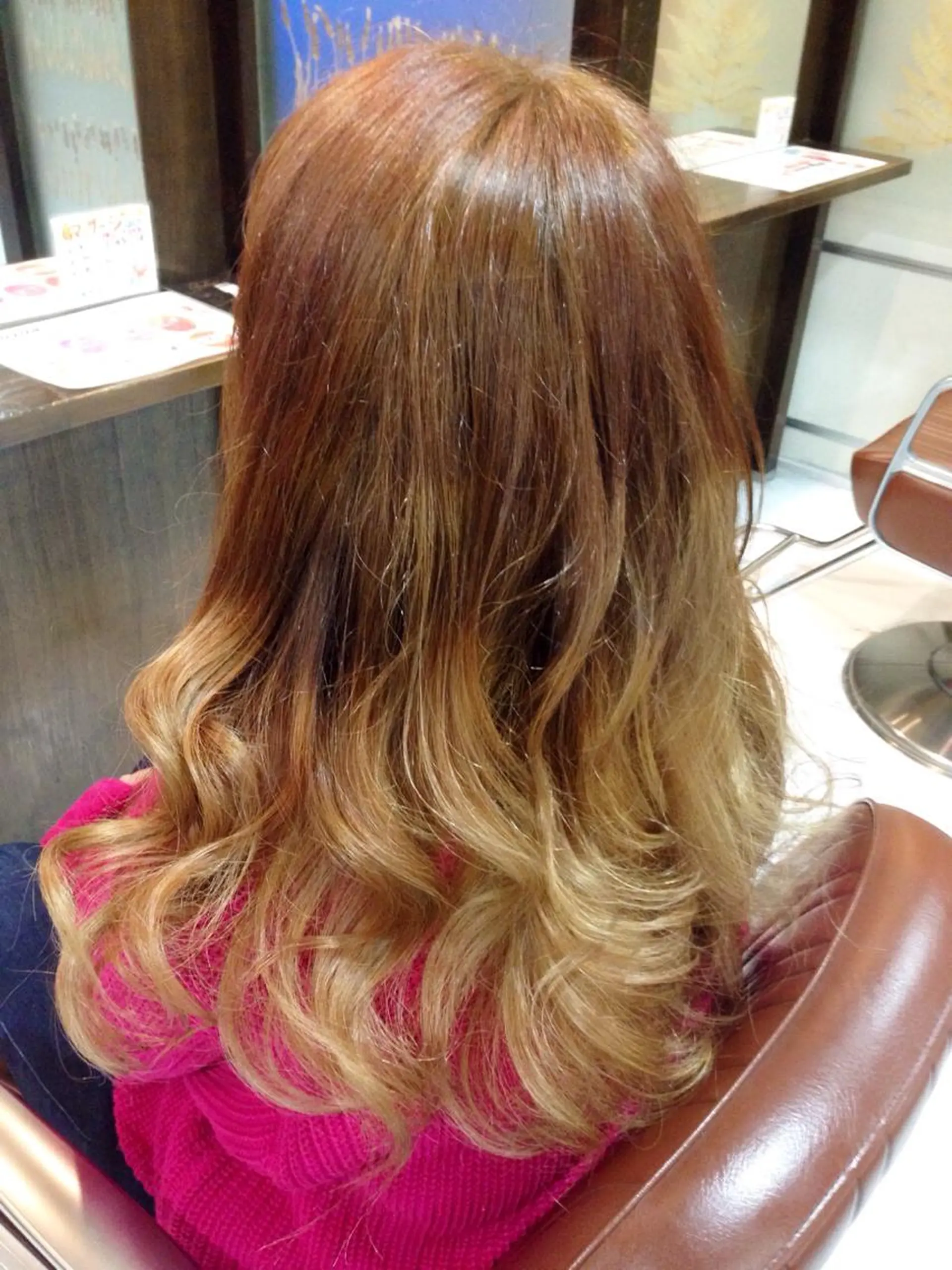 ロング カラー ブリーチ グラデーションカラー 韓国ヘア得意❤︎森澤 悠佳のヘアスタイル