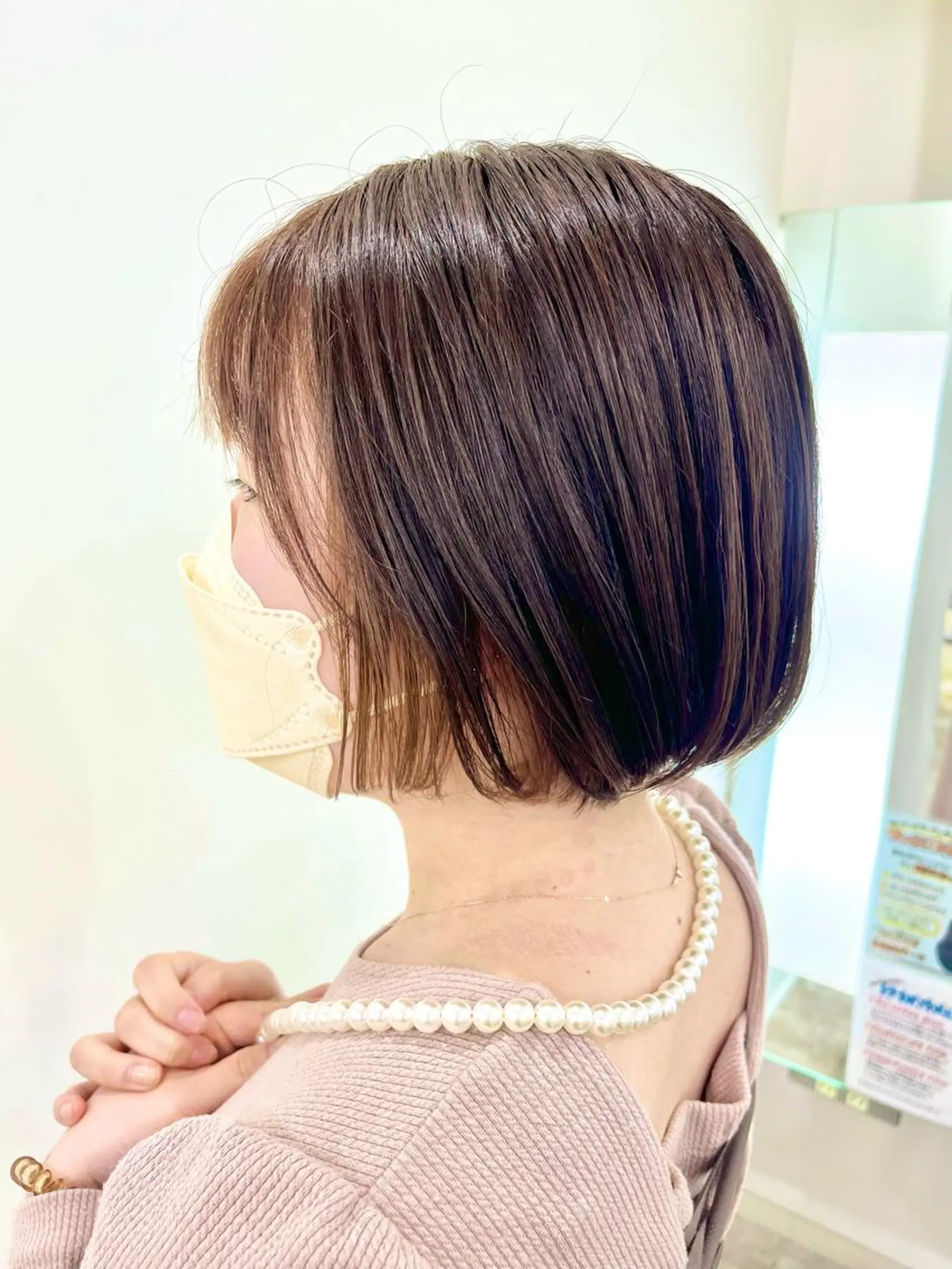 ショート カット ヘアカラー 【北千住】🌈韓国風 ×小顔レイヤー✨小口のヘアスタイル