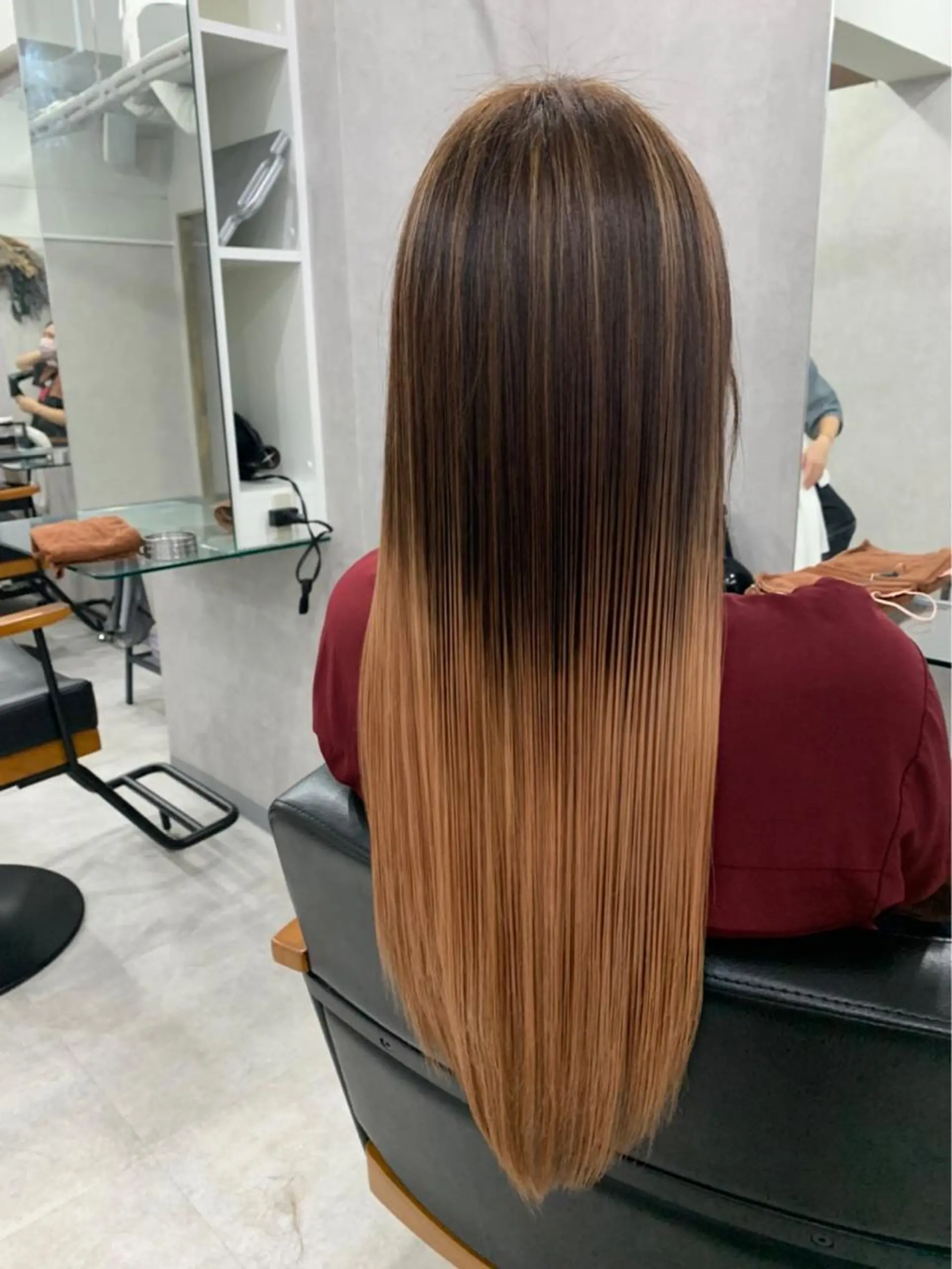 ロング トリートメント 酸熱トリートメント 🌈艶髪　矯正 川崎　海🌈のヘアスタイル