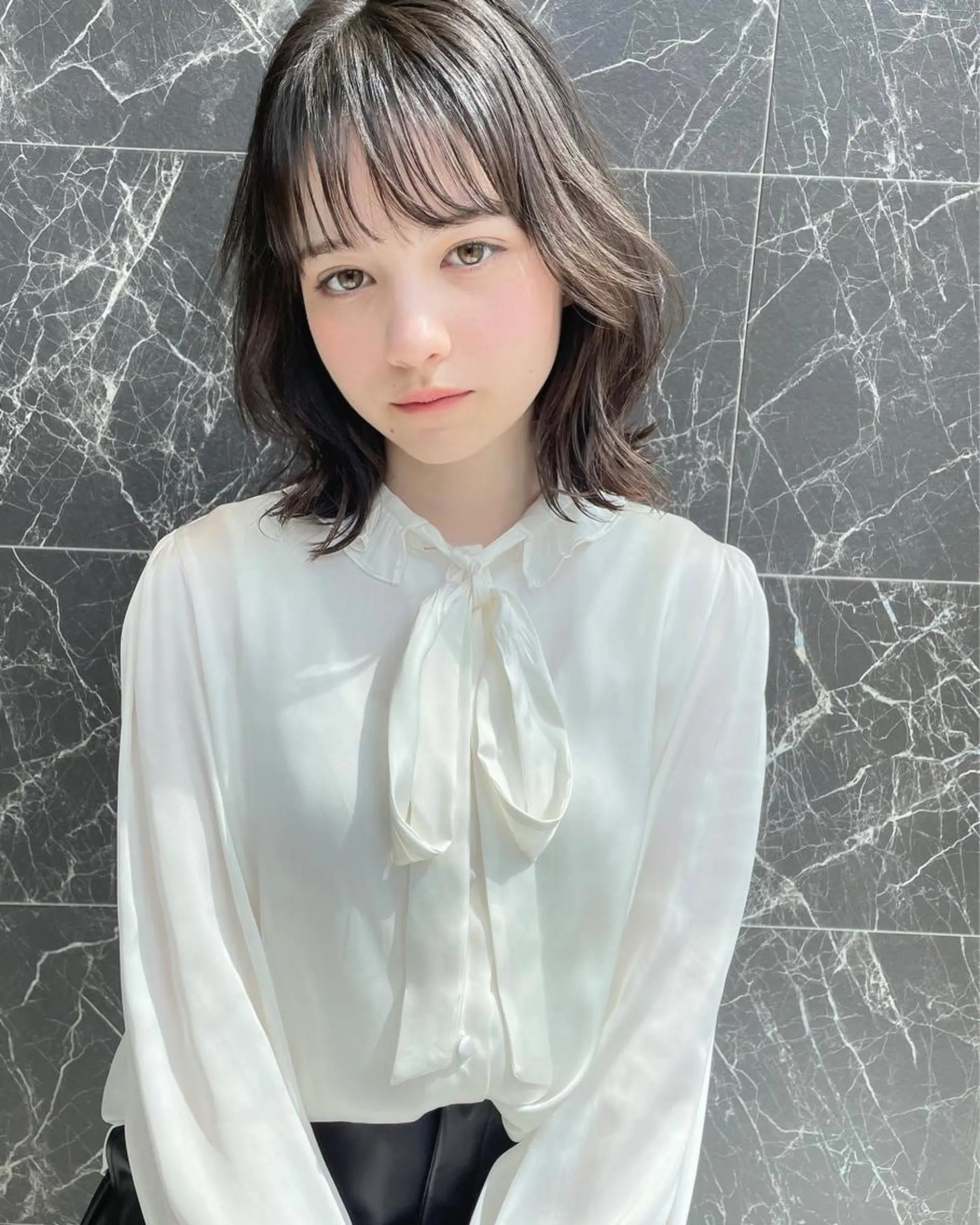ミディアム ヘアカラー トリートメント チダアキフミ Ash大森のヘアスタイル