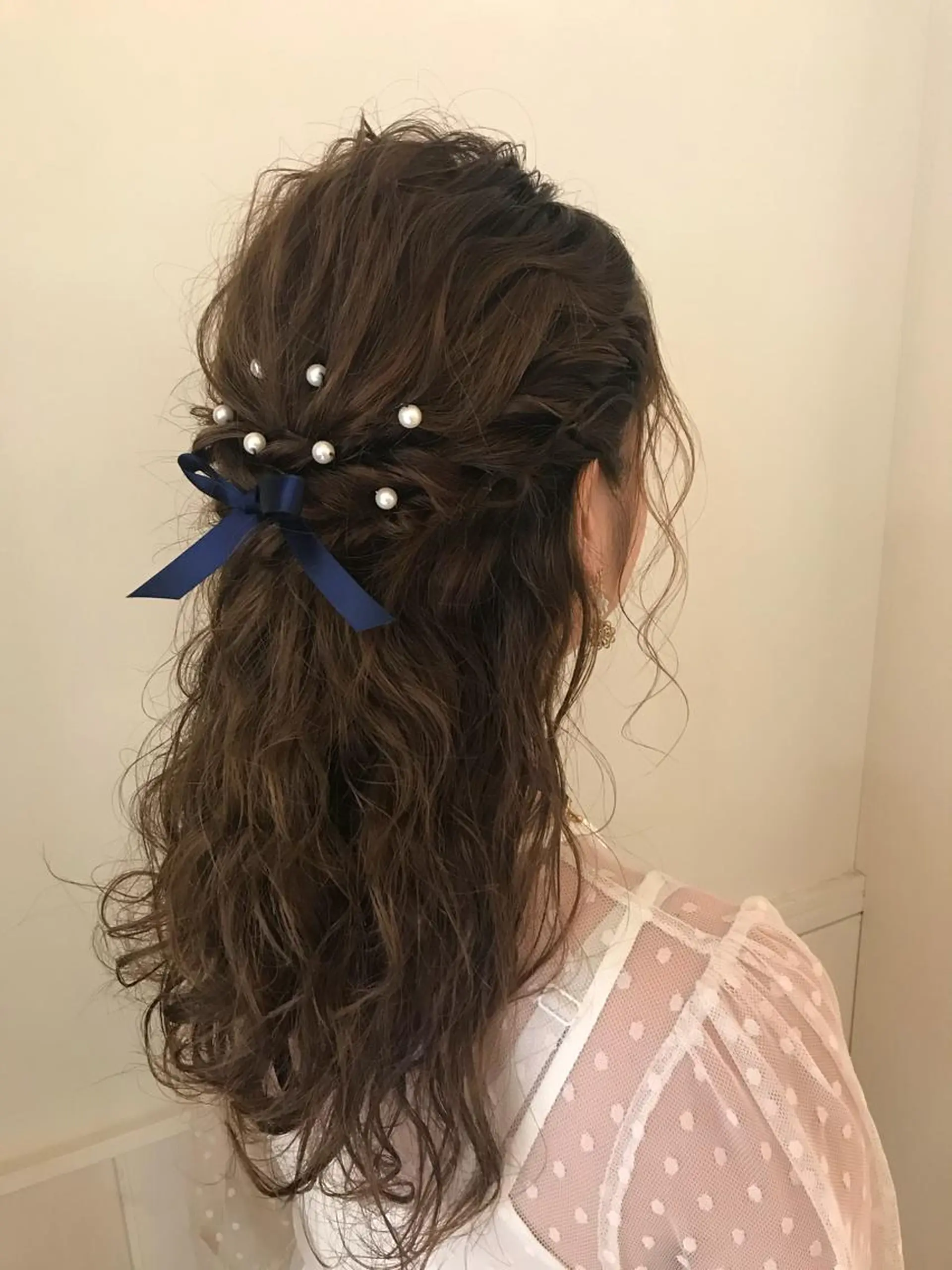 ロング ヘアアレンジ ハーフアップ 清水　ちひろ ✄トップスタイリストのヘアスタイル