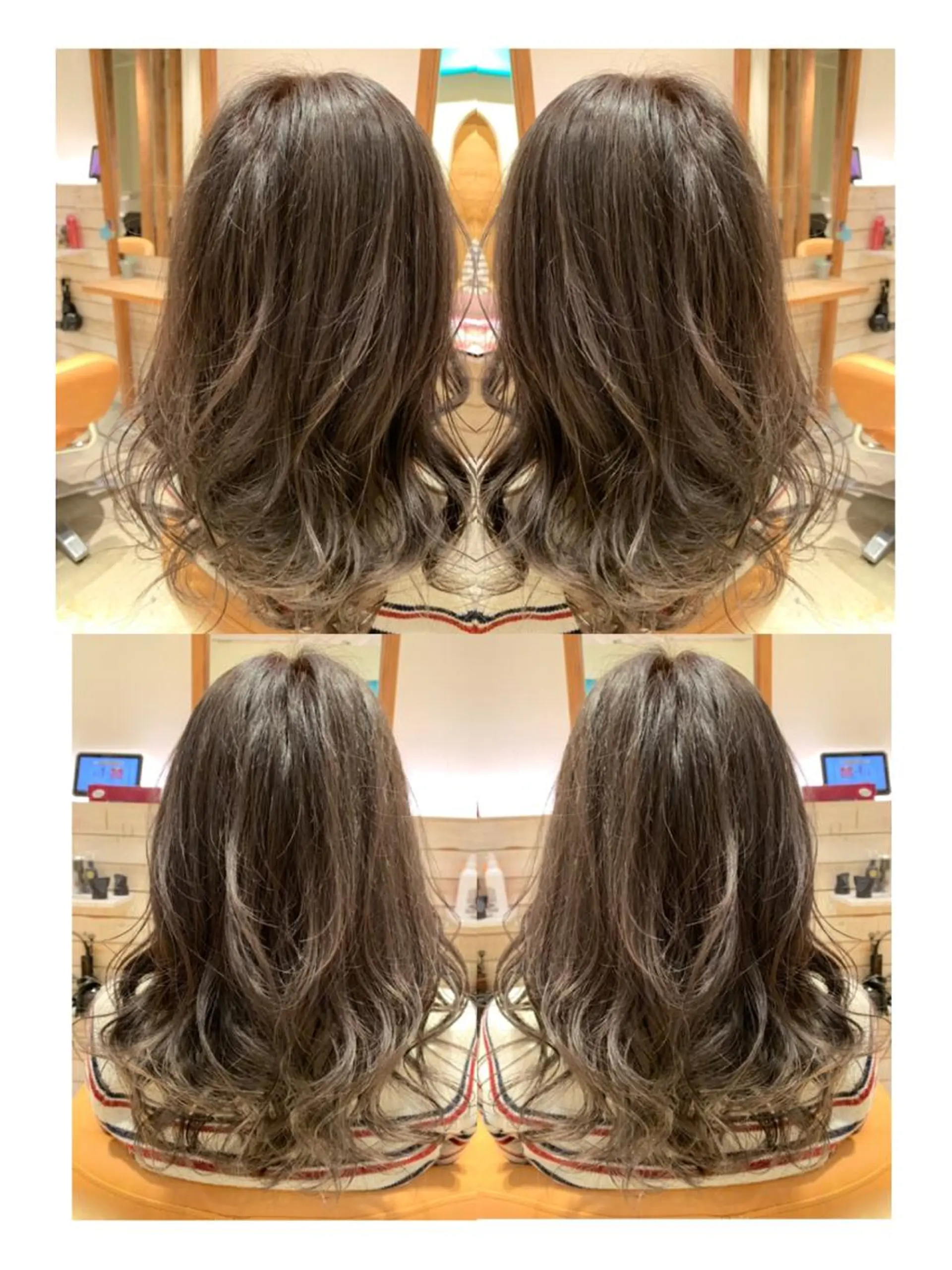 ロング カラー アッシュ ブリーチ 透明感カラー across hair design武蔵小杉店所属・/本物の髪質改善/ 古川新のヘアスタイル