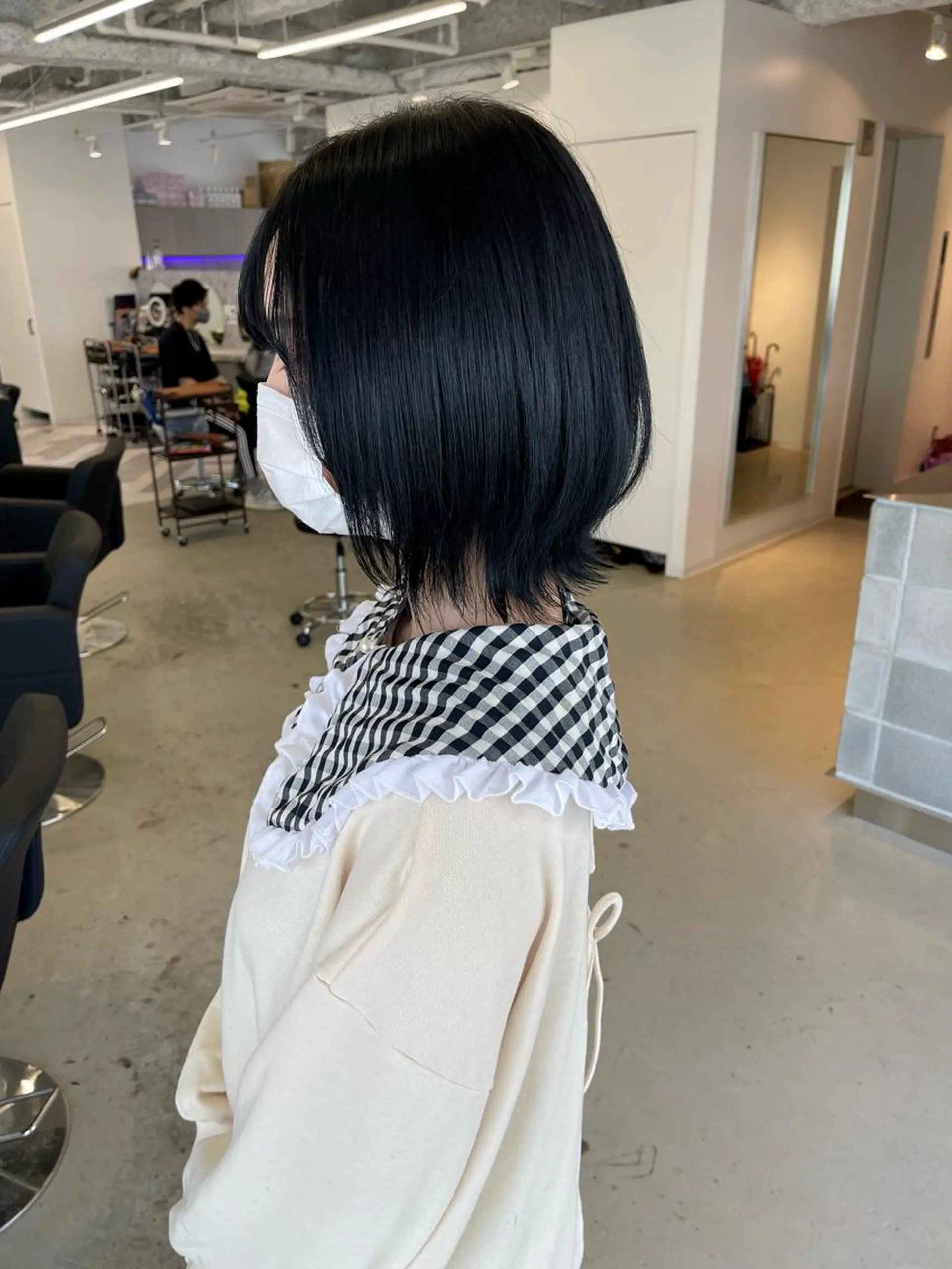 ミディアム カラー 店長　MANAMI ／ブリーチ／骨格ボブのヘアスタイル