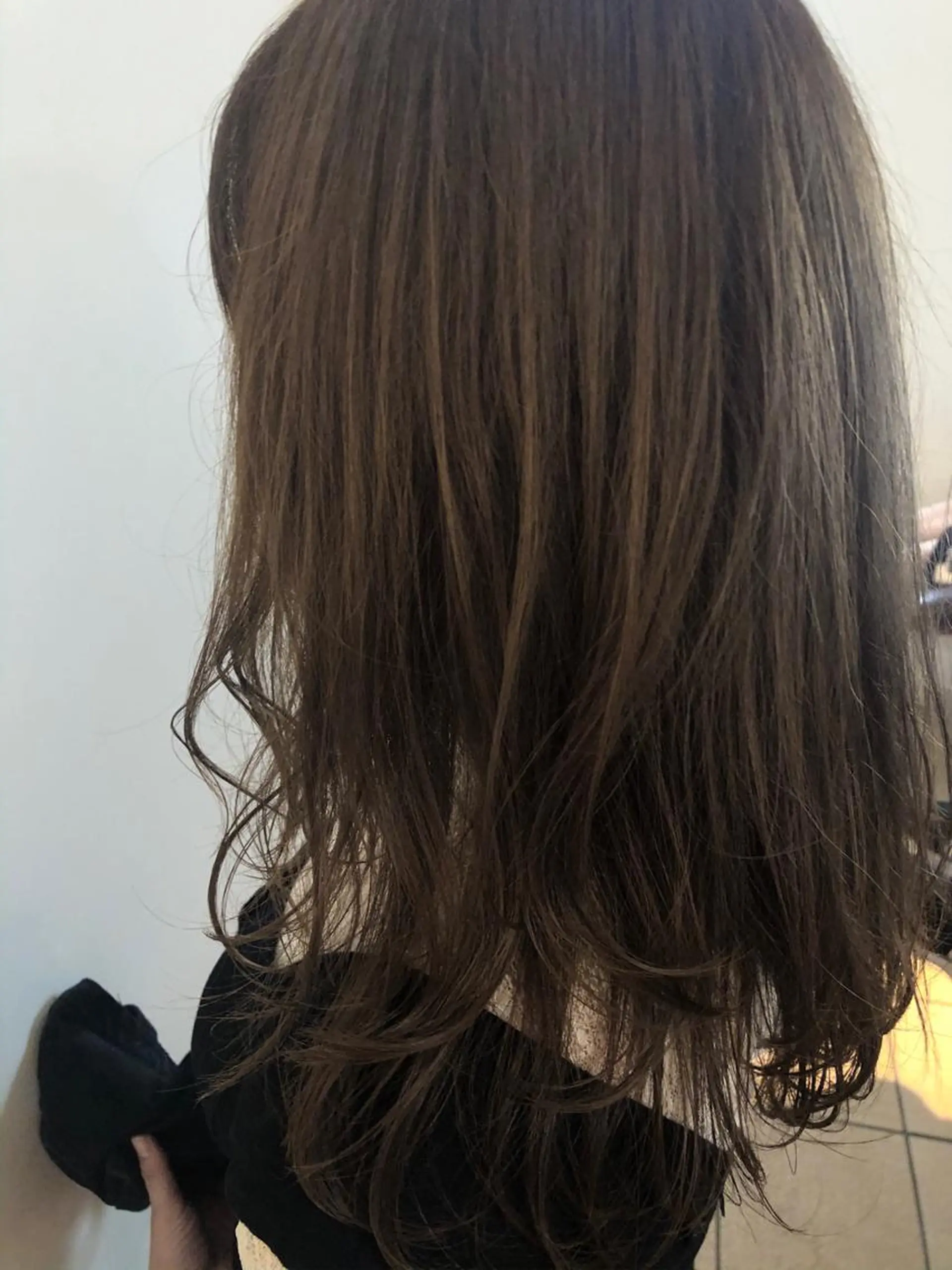 セミロング カラー レイヤーカット カット ヘアカラー トリートメント 韓国hair ·͜· watanabeのヘアスタイル