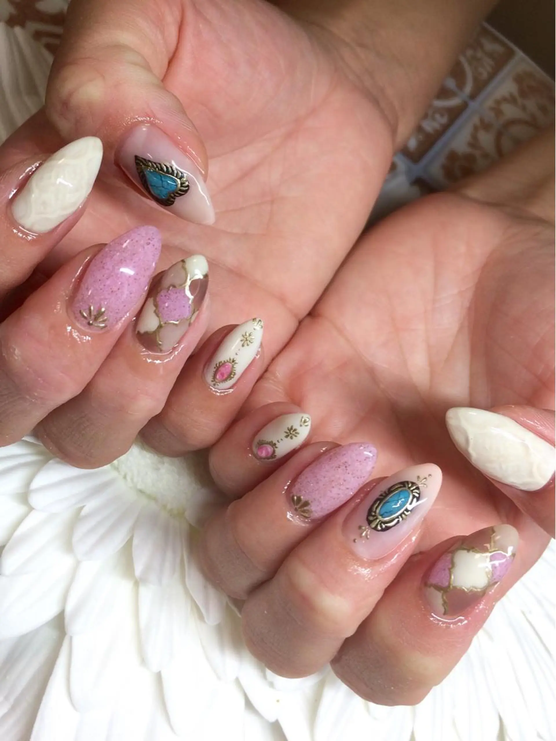 ネイル ジェルネイル ハンドネイル Nailsalon E's cafeのネイルデザイン