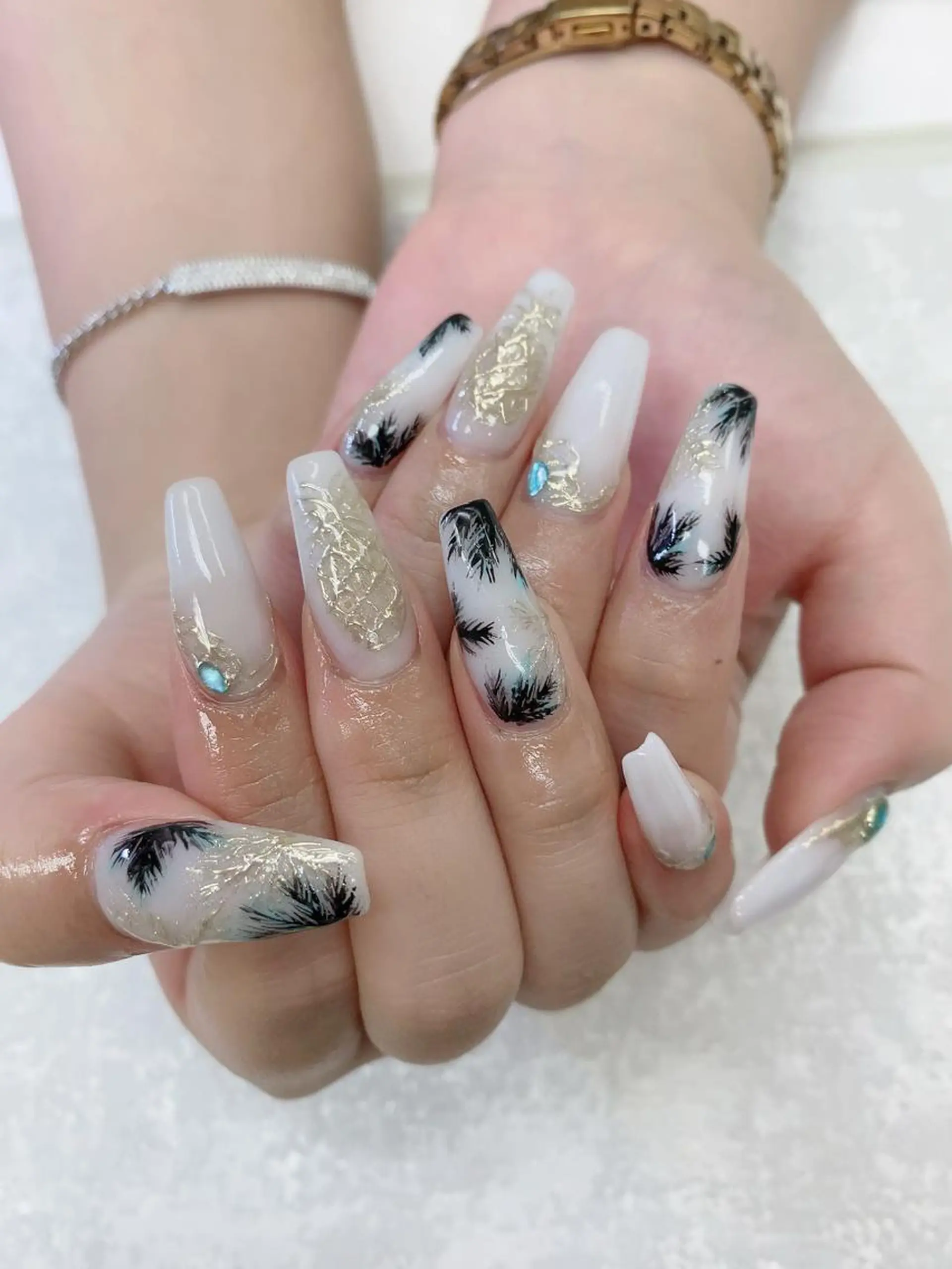 ミディアム ハンドネイル JNA認定講師🌸 RIEのネイルデザイン
