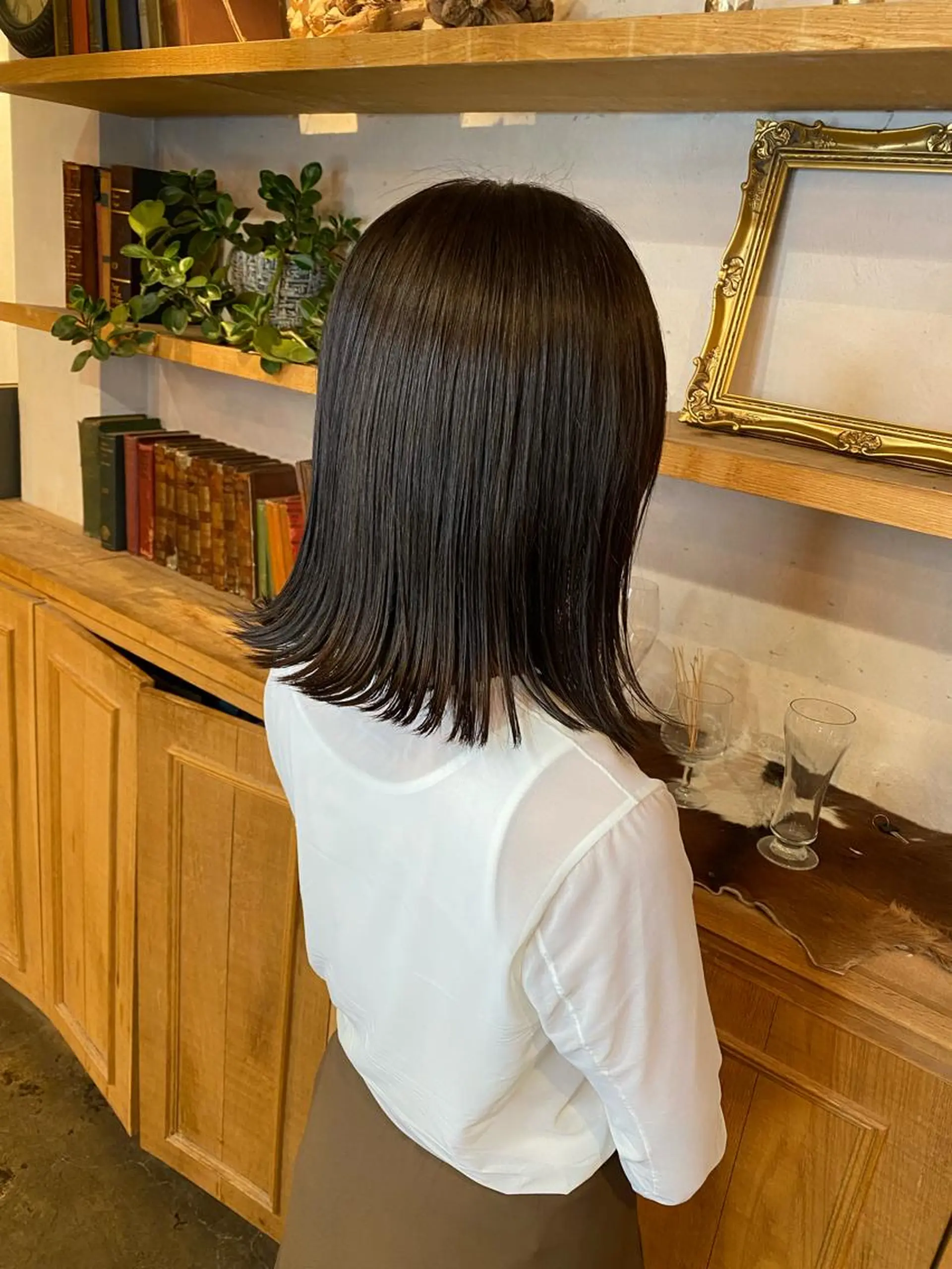 ミディアム ヘアカラー トリートメント 髪質改善／美髪矯正 林田和真のヘアスタイル
