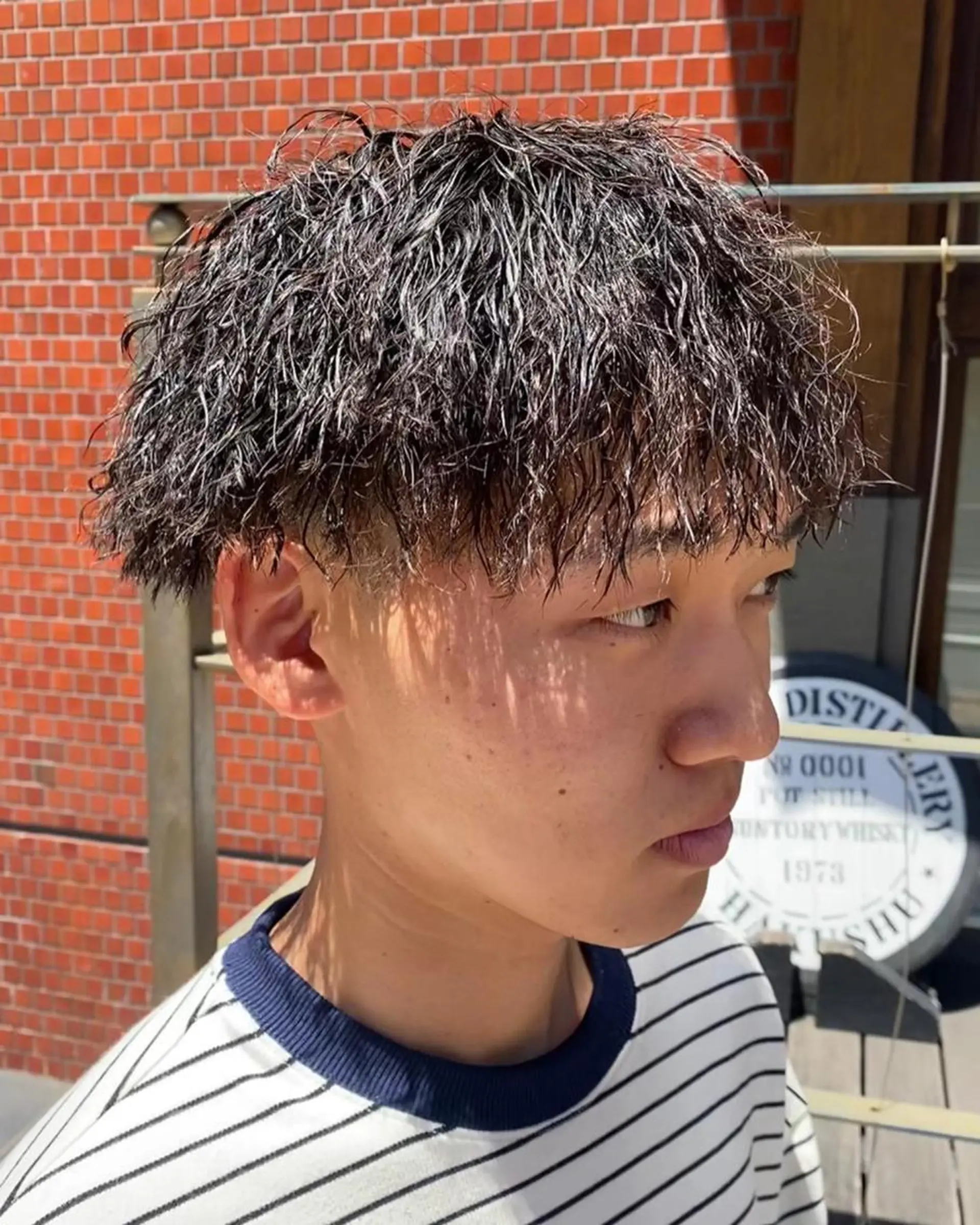 パーマ メンズ フェードカット メンズパーマ プードルパーマ メンズツイストパーマ ツイストスパイラルパーマ 年間2000名担当◎ パーマ職人/仲原佑樹のヘアスタイル
