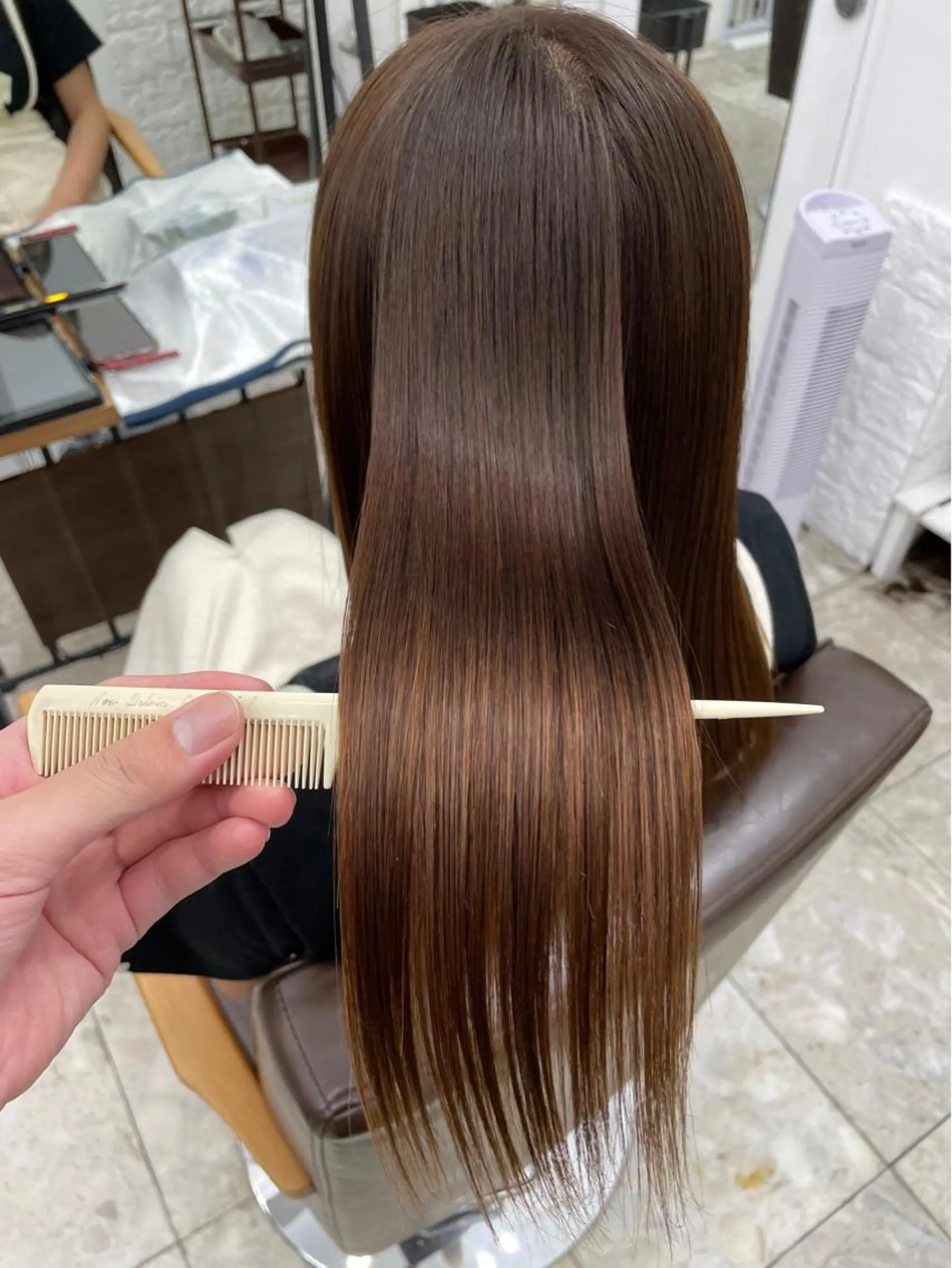 ロング 白髪ぼかしハイライト 白髪ぼかしカラー中澤のヘアスタイル