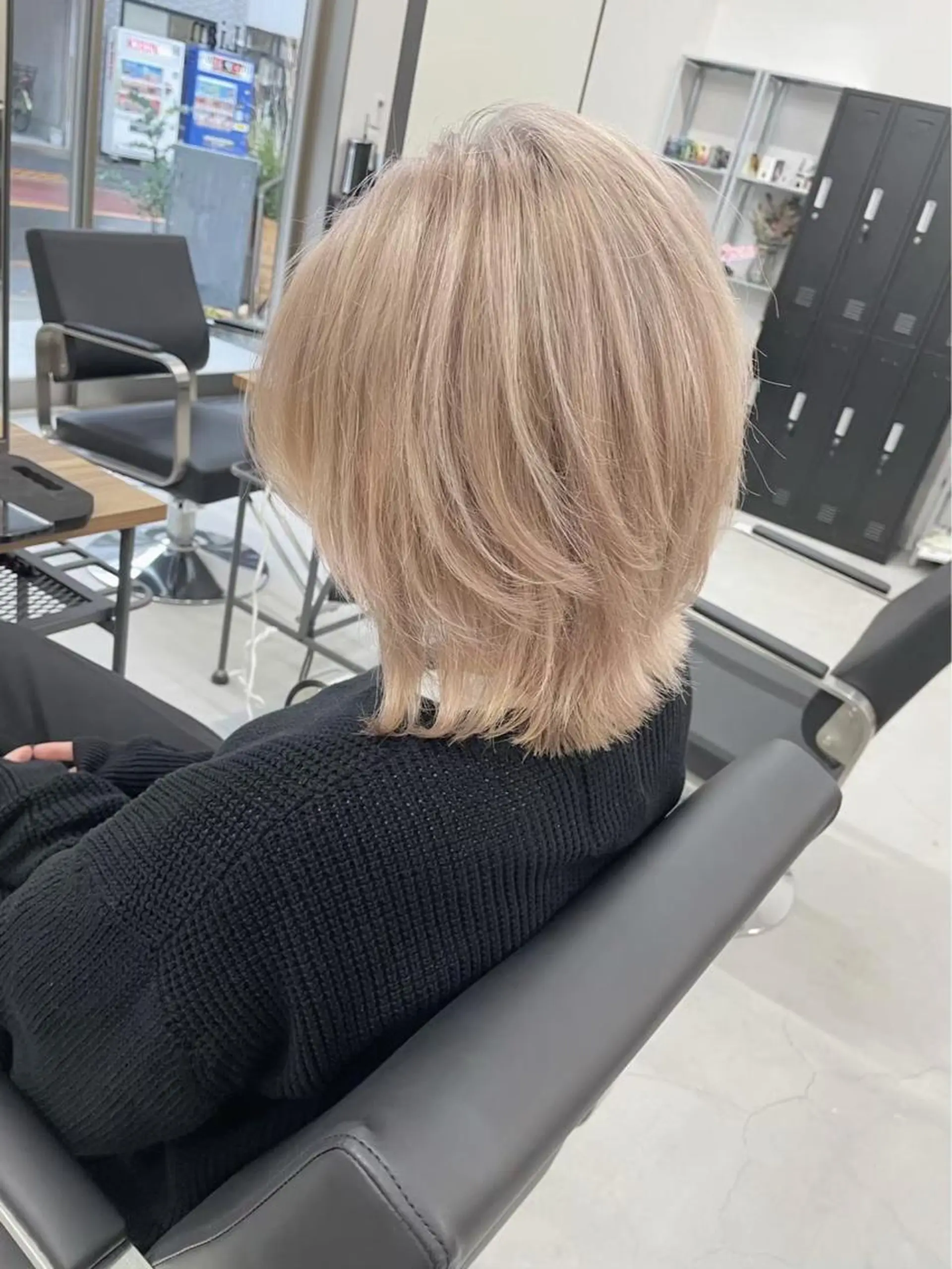 ショート カラー ショートボブ バレイヤージュ ブリーチ ケアブリーチ 透明感カラー hair terra ce M奈良店のヘアスタイル