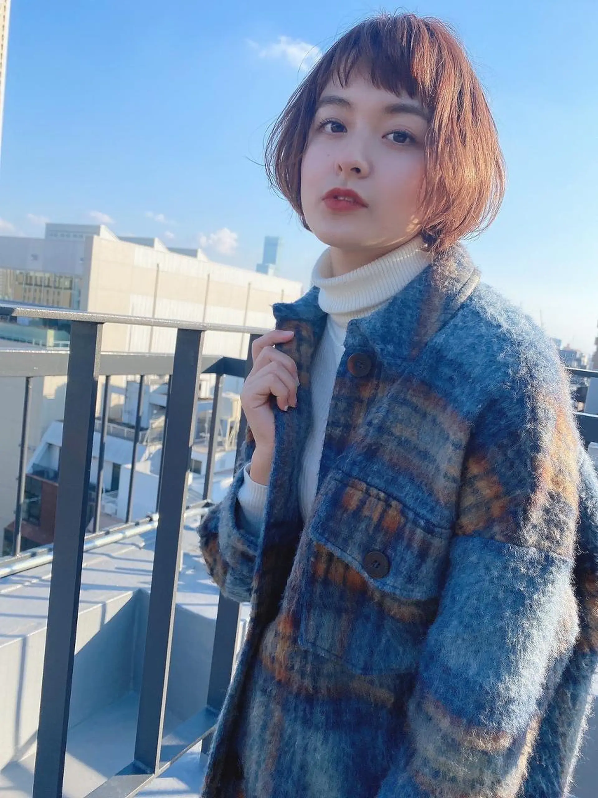 ミディアム カラー オーガニックカラー 顔周りカット 小顔カット トリートメント ⭐️Shelter by TOKYO⭐️のヘアスタイル