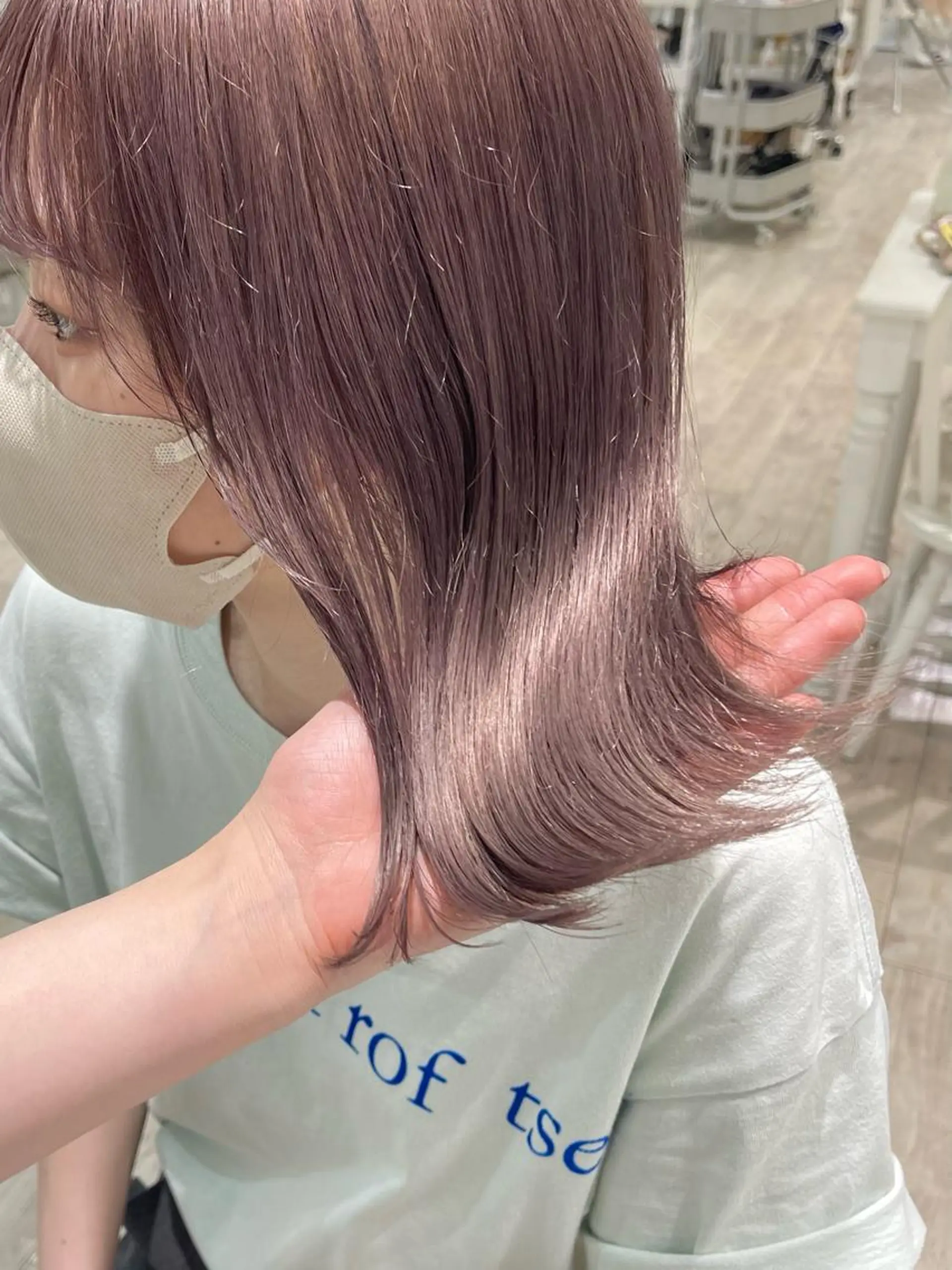 カラー ベージュカラー ハイトーンカラー ラベンダーカラー ピンクカラー ピンクラベンダー 色落ちまで可愛く✨ モテカラー別所好葉のヘアスタイル