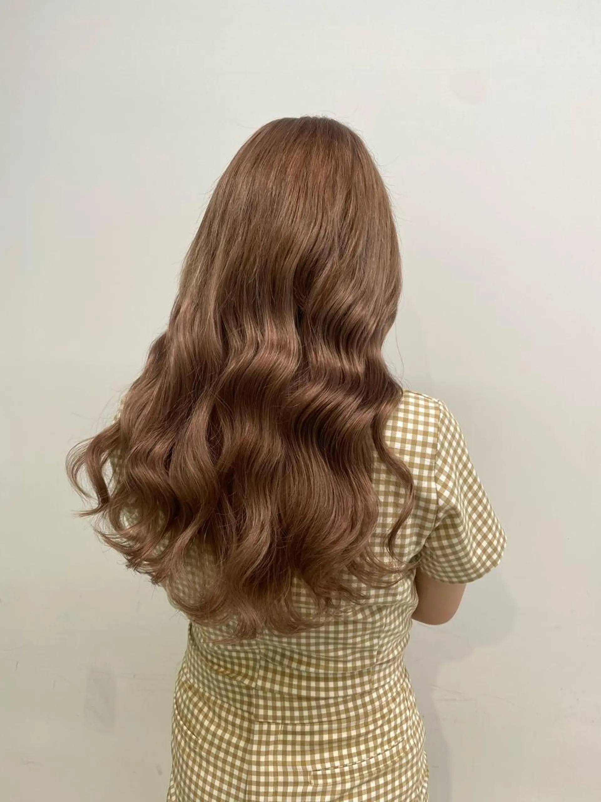 セミロング パーマ ヘアアレンジ 💕上野美容師☁ ブリーチ💖サワのヘアスタイル