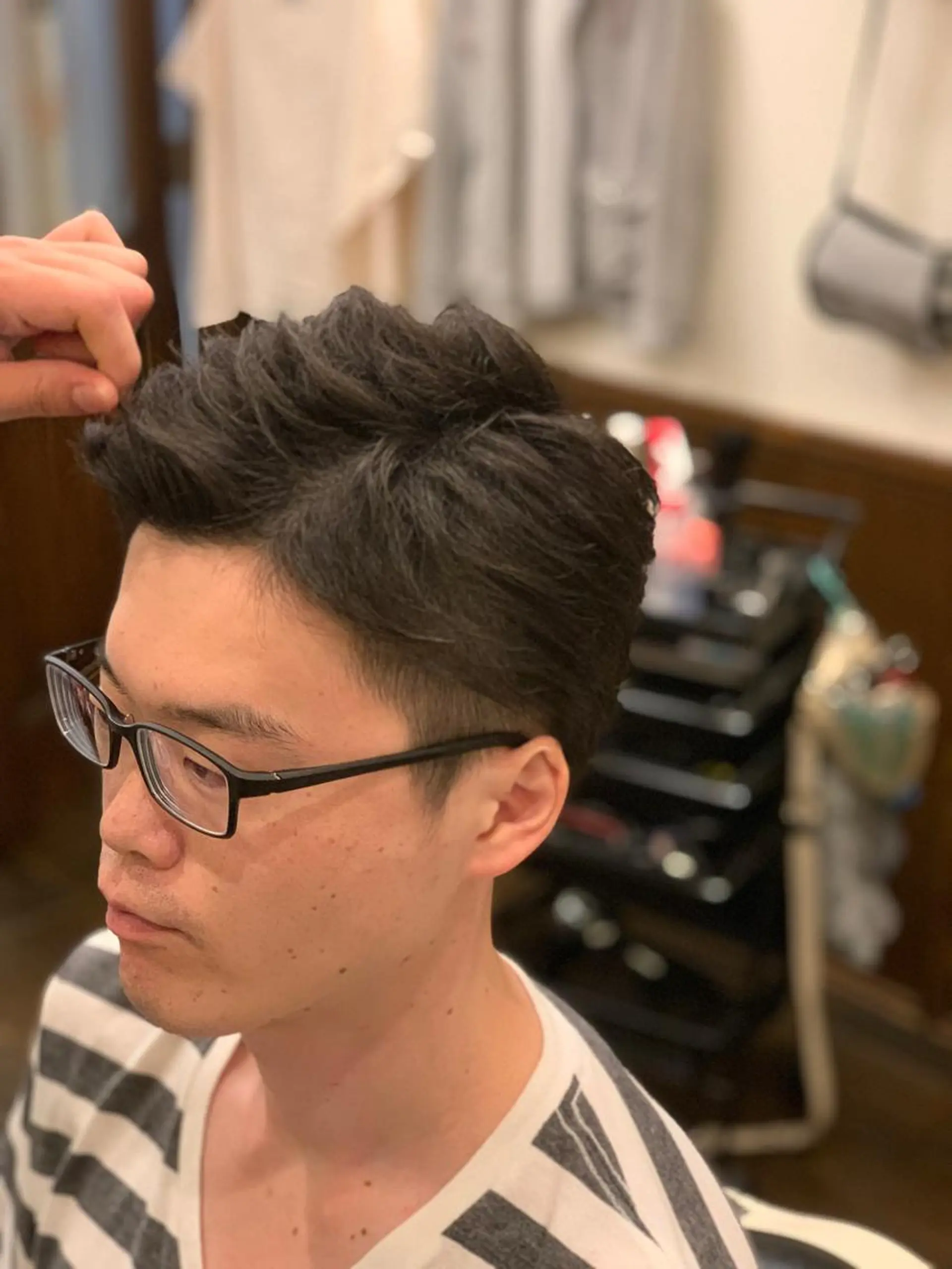 ミディアム 花山 薫のヘアスタイル