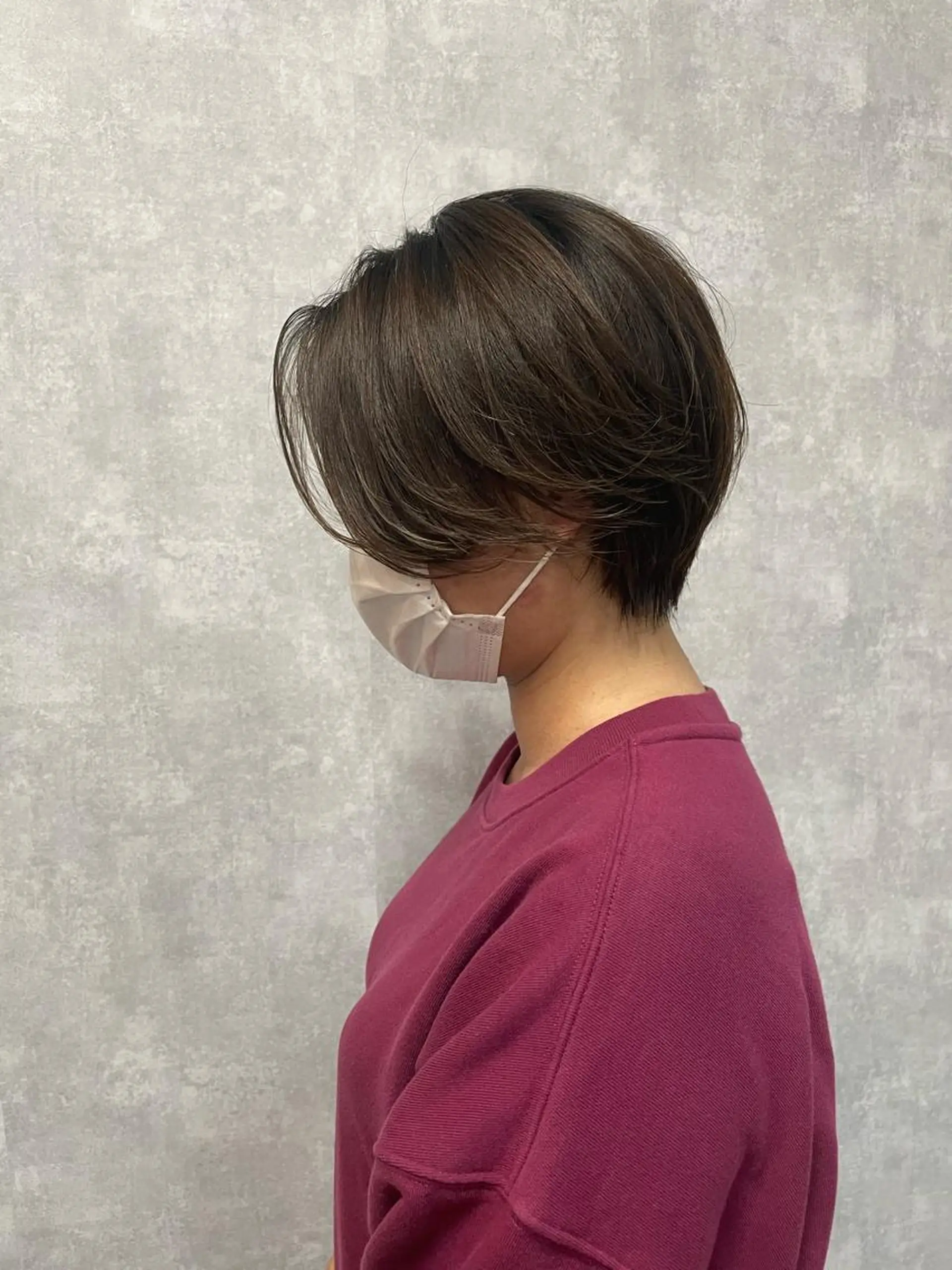 ショート 切りっぱなしボブ ショートボブ ハンサムショート 丸みショート アッシュ C’LD hair produce /シールドヘア所属・モテ髪/ボブ/ショー ト/アダチフウトのヘアスタイル