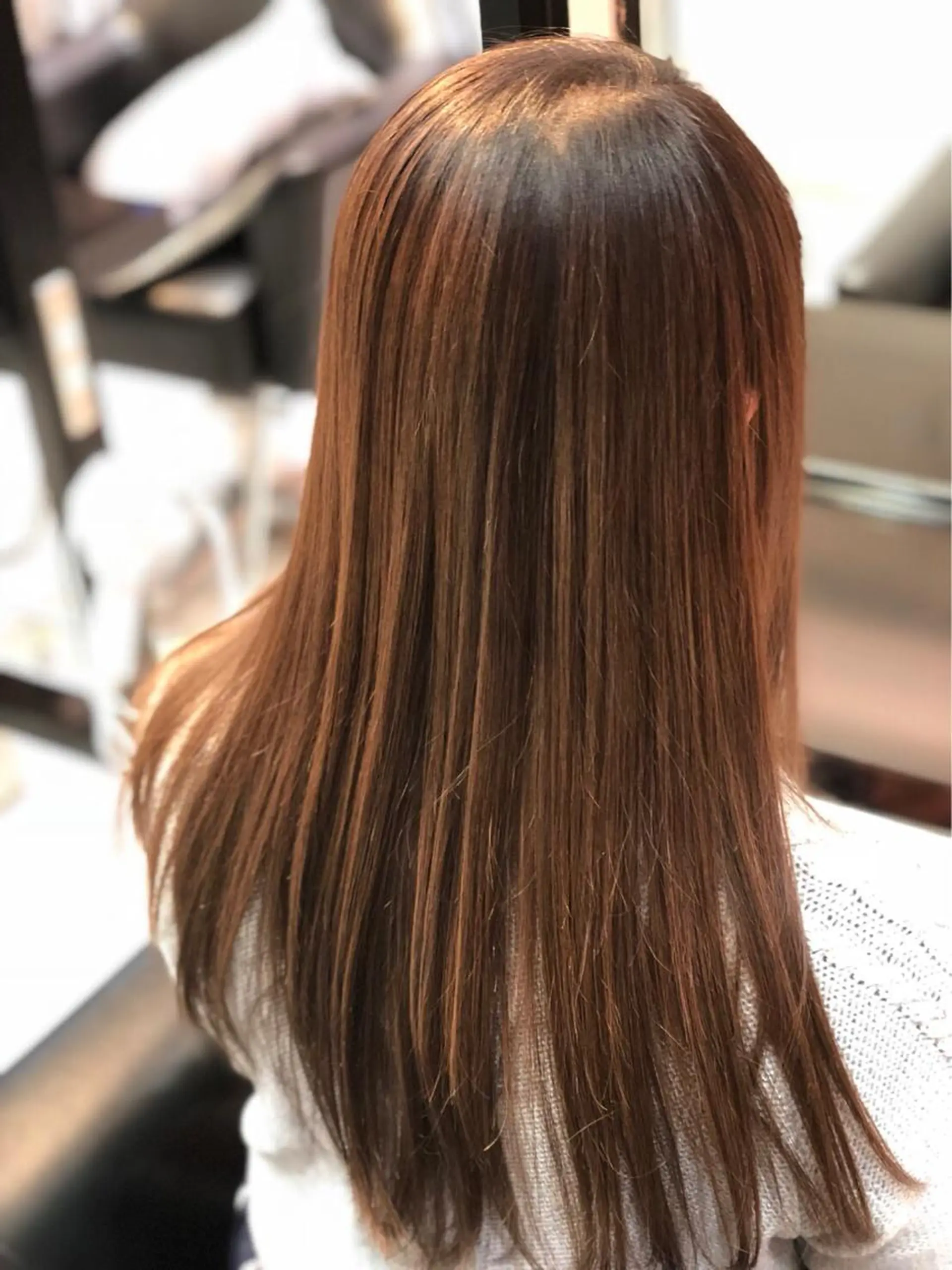 ロング カラー 大石 祐那のヘアスタイル