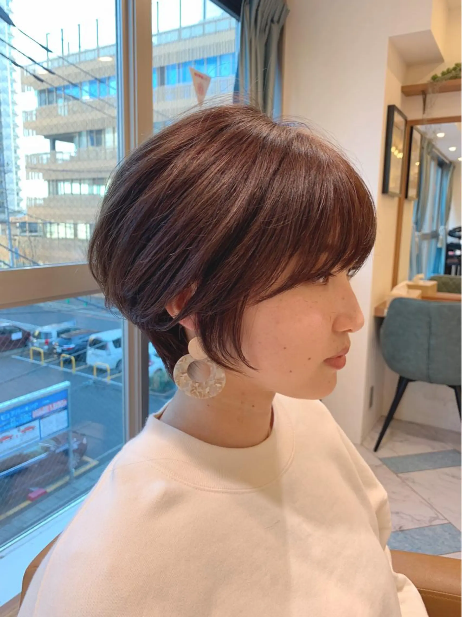 ショート カラー ネイル ショートヘア ショートネイル Lond enikaのヘアスタイル